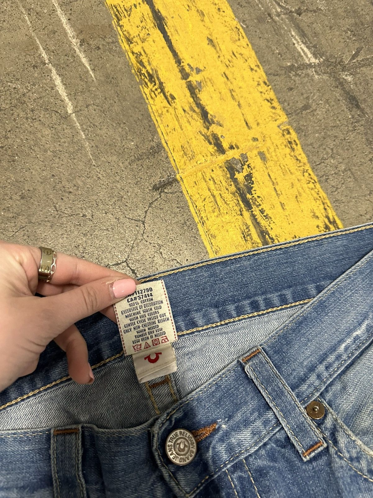 True Religion × Vintage Y2K true religion straight jeans Size US 38 / EU 54 - 6 Thumbnail