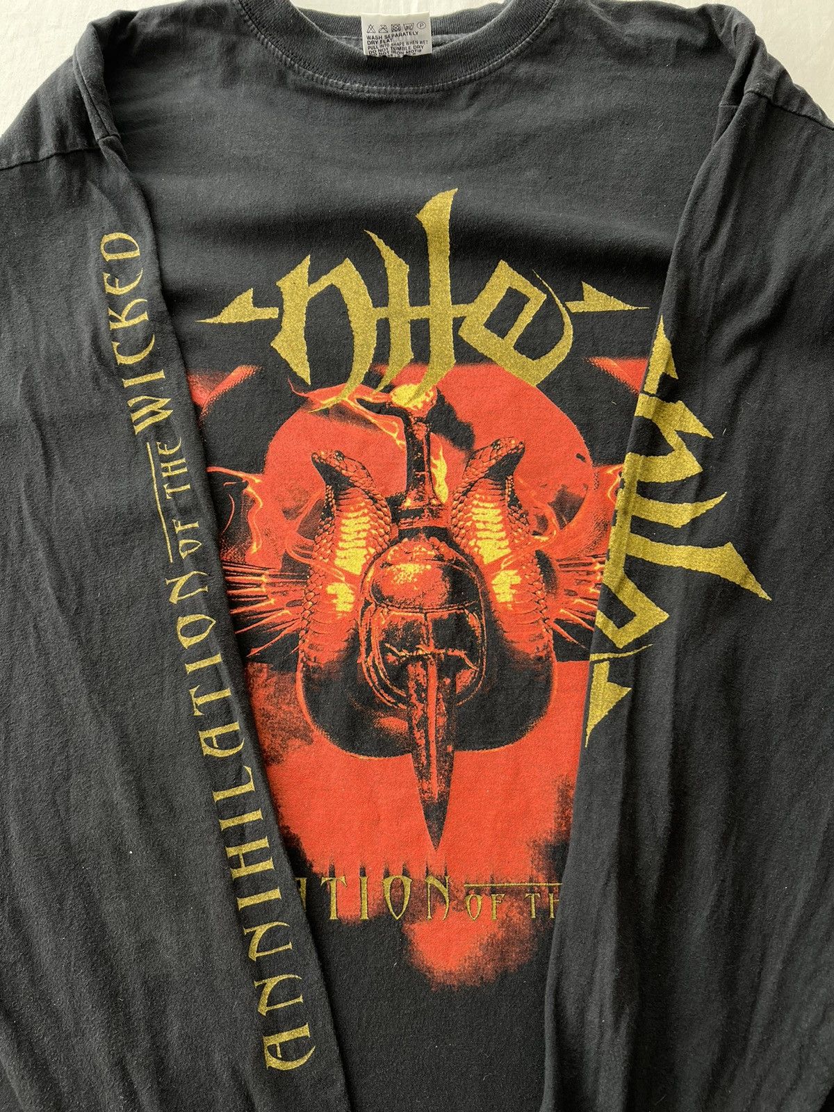 Band Tees Vintage 2006 Nile Annihilation of the Wicked Long Sleeve Size US XL / EU 56 / 4 - 9 Thumbnail