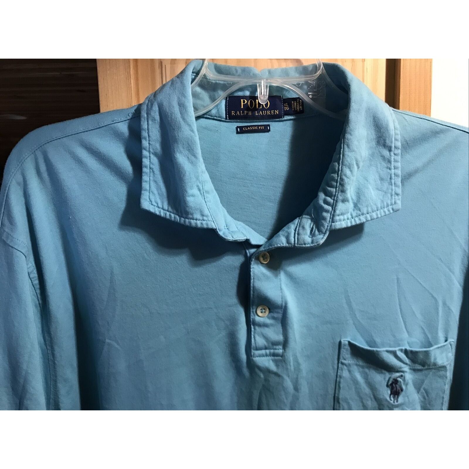 Polo Ralph Lauren Ralph Lauren Polo Men XL Blue Classic 1/4 Button Cotton Polo Size US XL / EU 56 / 4 - 3 Thumbnail