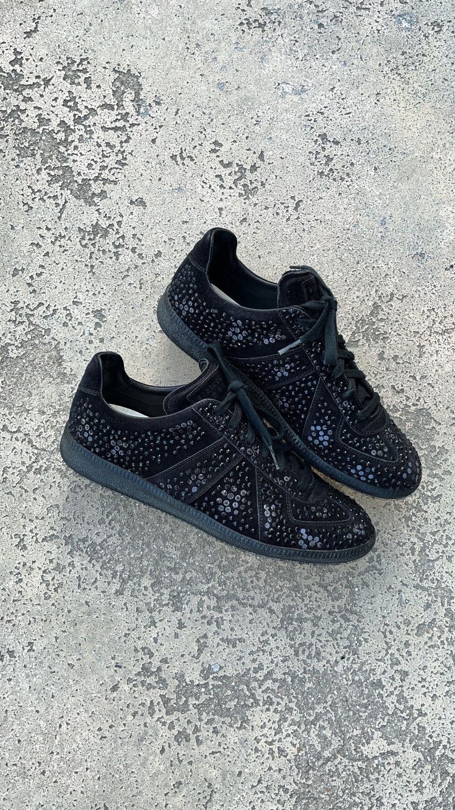 Maison Margiela Maison Margiela Gat Replica Swarovski Black Crystal Size US 9 / EU 42 - 3 Thumbnail
