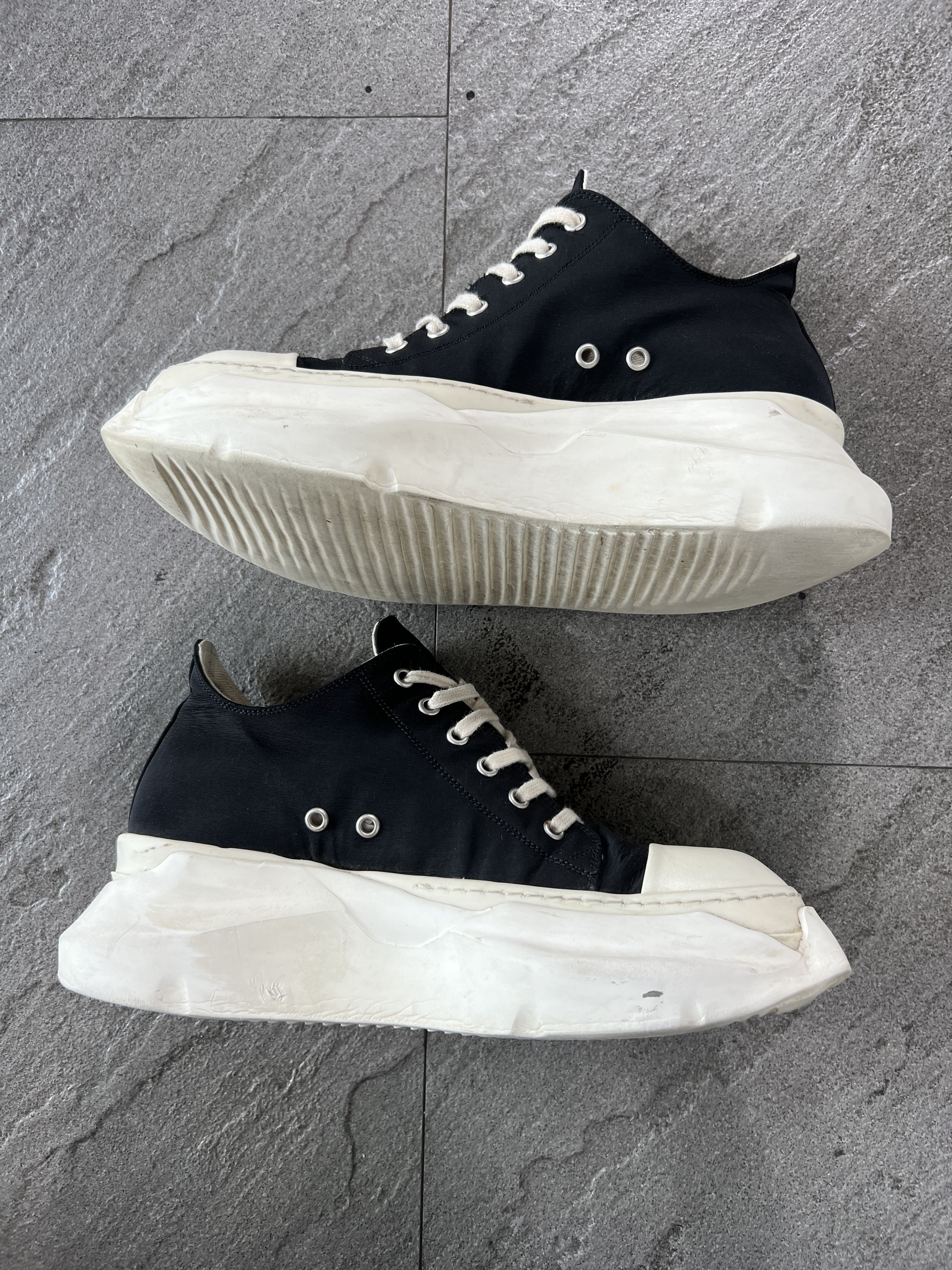 Rick Owens Drkshdw Rick Owens DRKSHDW Abstract Low Sneakers Black EU41 Size US 8 / EU 41 - 6 Thumbnail