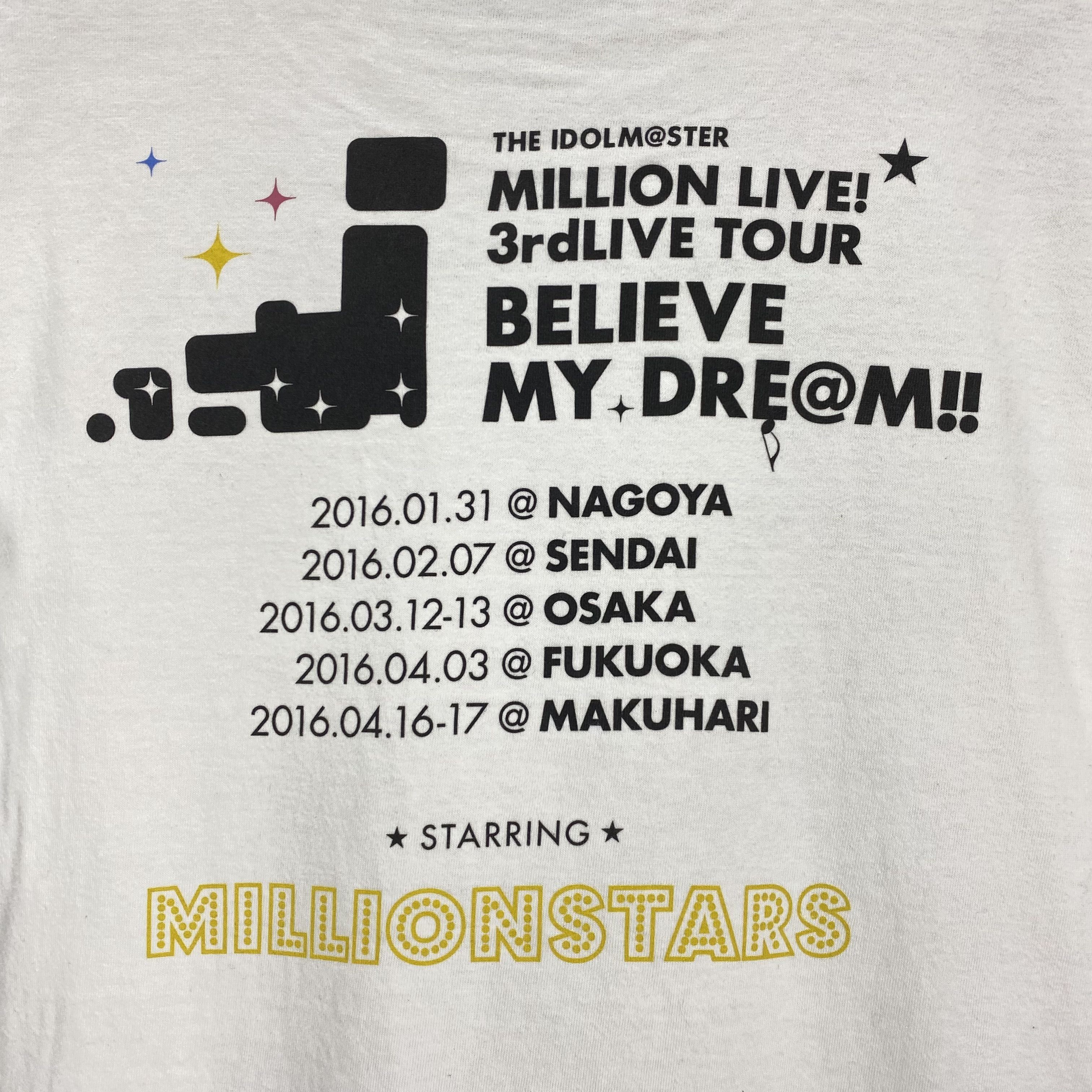 Anime THE IDOL MASTER MILLION LIVE Crew Neck T Shirt #1847/08 Size US L / EU 52-54 / 3 - 9 Thumbnail
