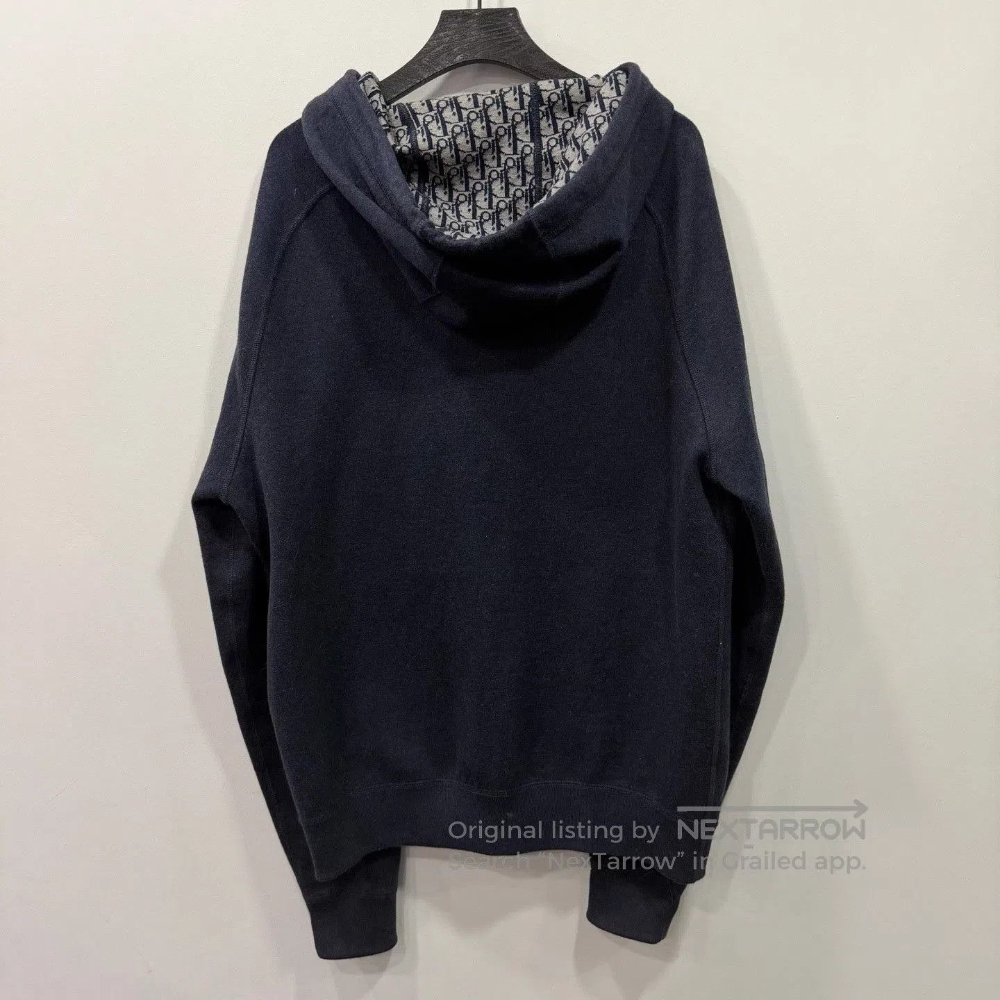Dior Dior Dark Blue Full-Logo Wool Hoodie. Size US L / EU 52-54 / 3 - 2 Thumbnail