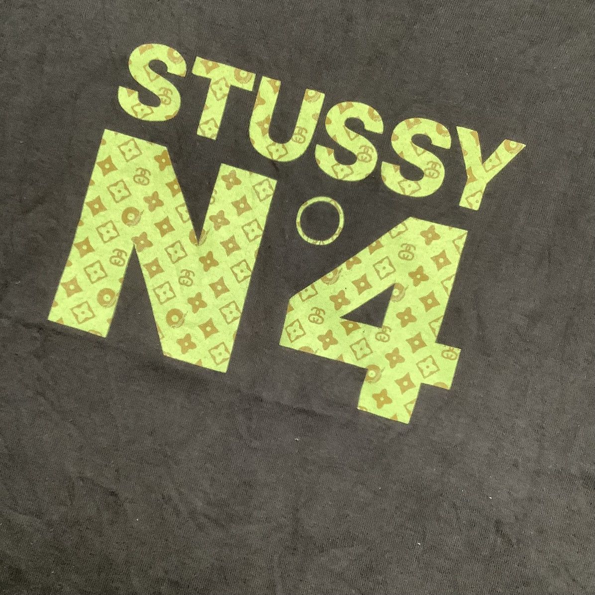 Stussy × Vintage Vintage 90s Stussy No 4 Tank Tops/ Short Sleeve T Shirt Size US M / EU 48-50 / 2 - 3 Thumbnail
