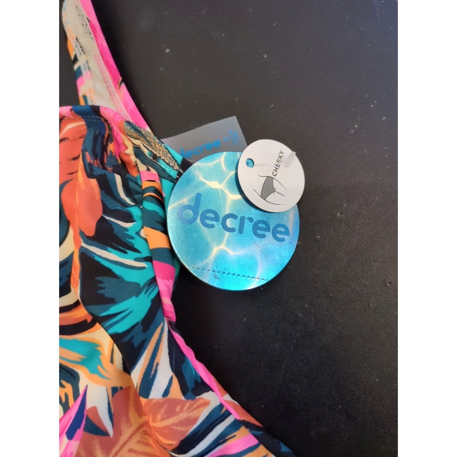 Decree Decree Women’s One Piece Bathing Suit Floral Tropical Multicolor Size S NWT Swim Suit Size S / US 4 / IT 40 - 3 Thumbnail