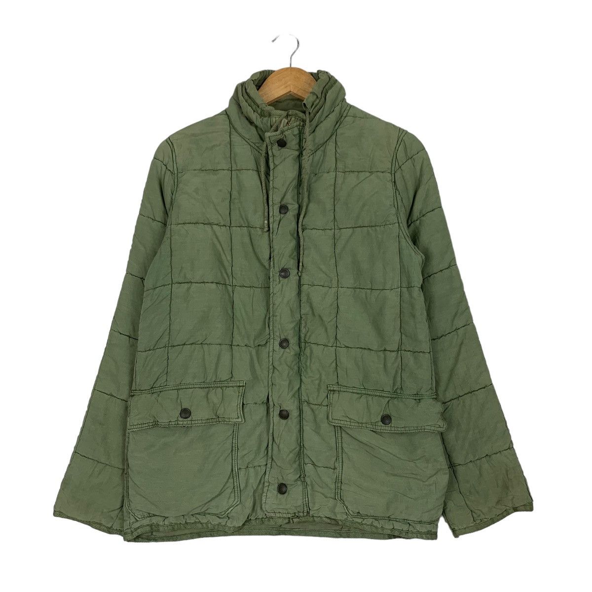 Vintage DENIM DUNGAREE Cotton Khaki Quilted Jacket #0941-C42 Size US S / EU 44-46 / 1 - 1 Thumbnail