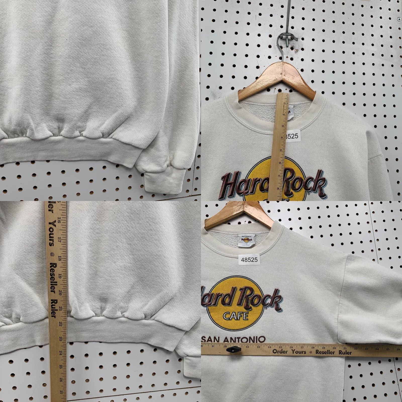 Hard Rock Cafe VINTAGE Hard Rock Cafe Sweatshirt Mens Medium White 90s San Antonio Crewneck Size US M / EU 48-50 / 2 - 8 Thumbnail