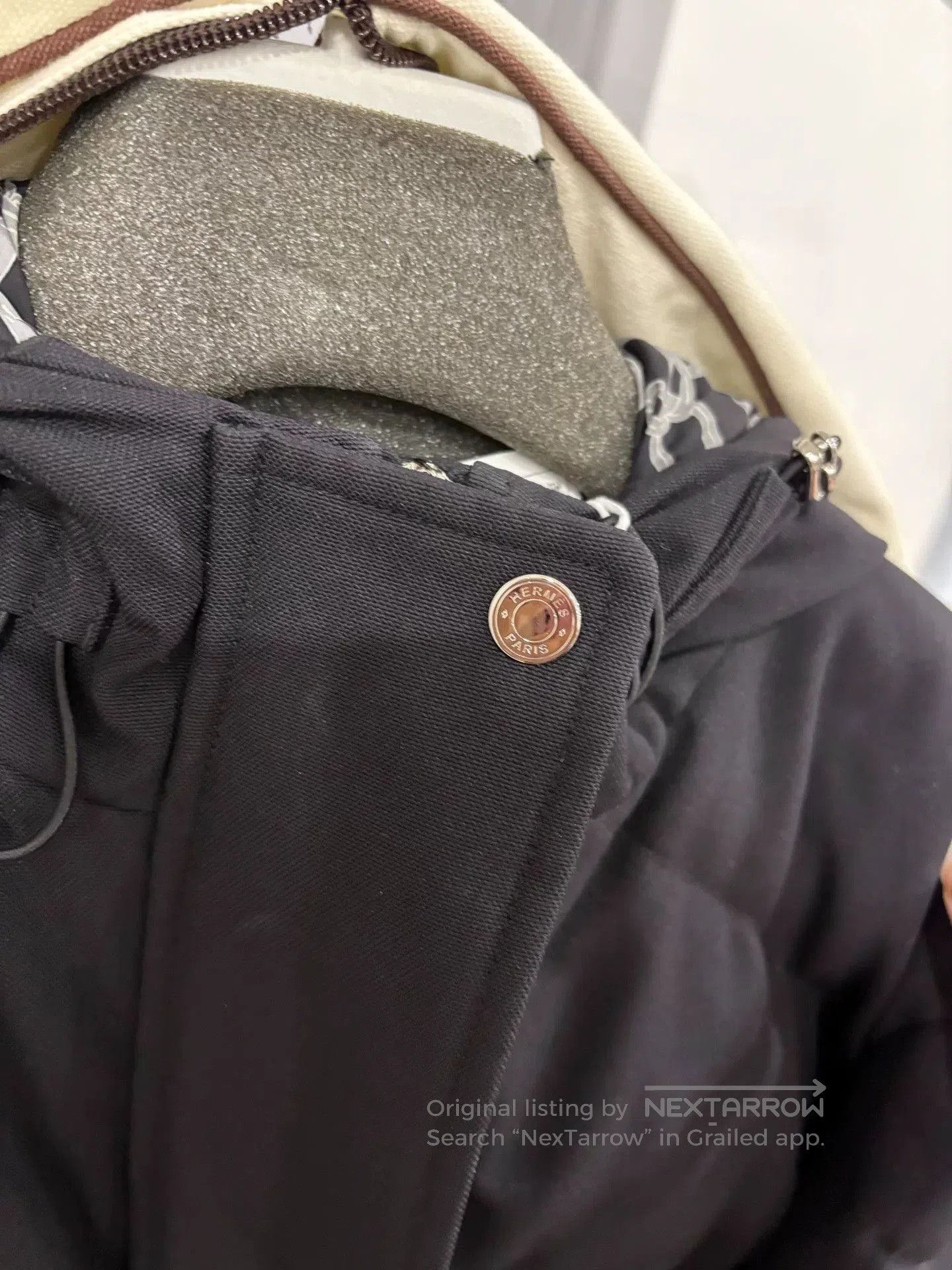 Hermes Hermes Short Down Jacket with Pig Nose Design. Size US S / EU 44-46 / 1 - 5 Thumbnail