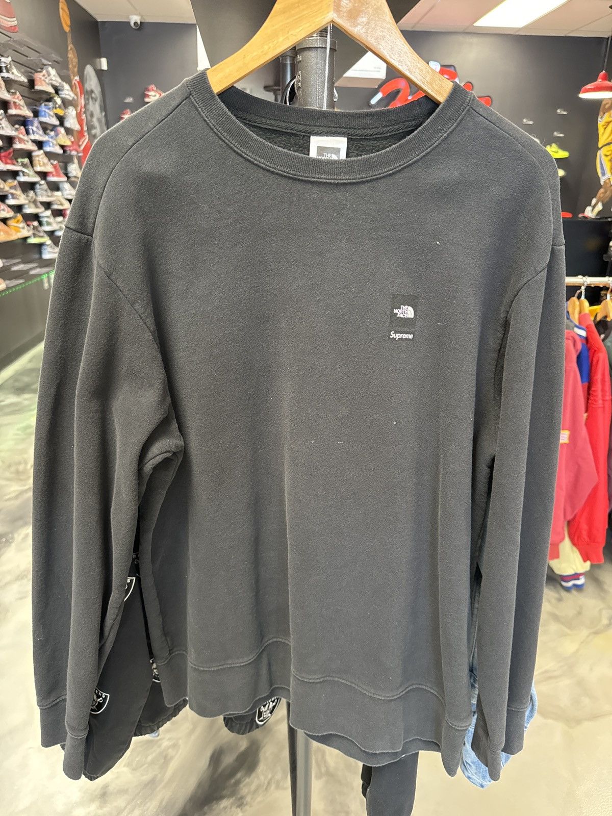 image of Supreme / North Face Crewneck in Black, Men's (Size Large)