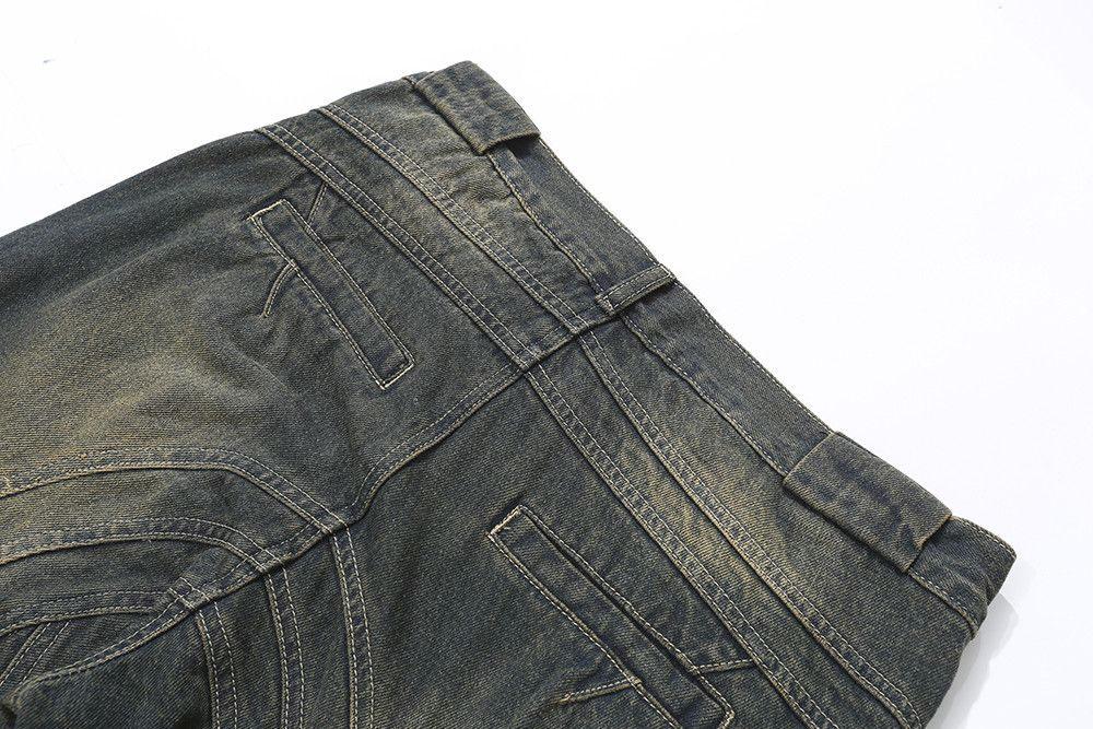 Jean × Vintage Y2K Dirty Grunge Hip Hop Baggy Jeans Size US 34 / EU 50 - 10 Thumbnail
