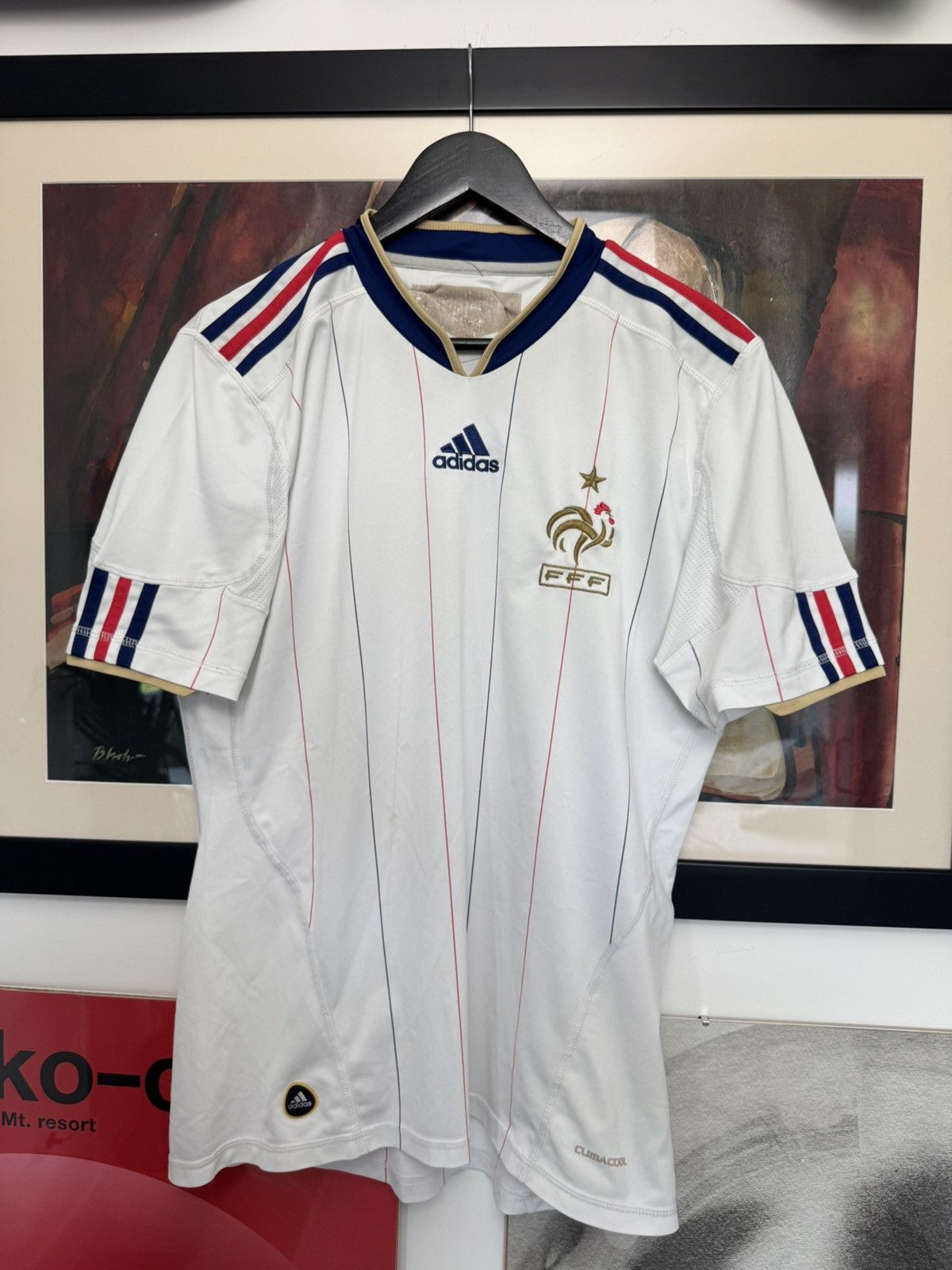 Adidas Vintage 2010 Adidas France Away Soccer Jersey Kit Y2k Retro Size US M / EU 48-50 / 2 - 1 Thumbnail