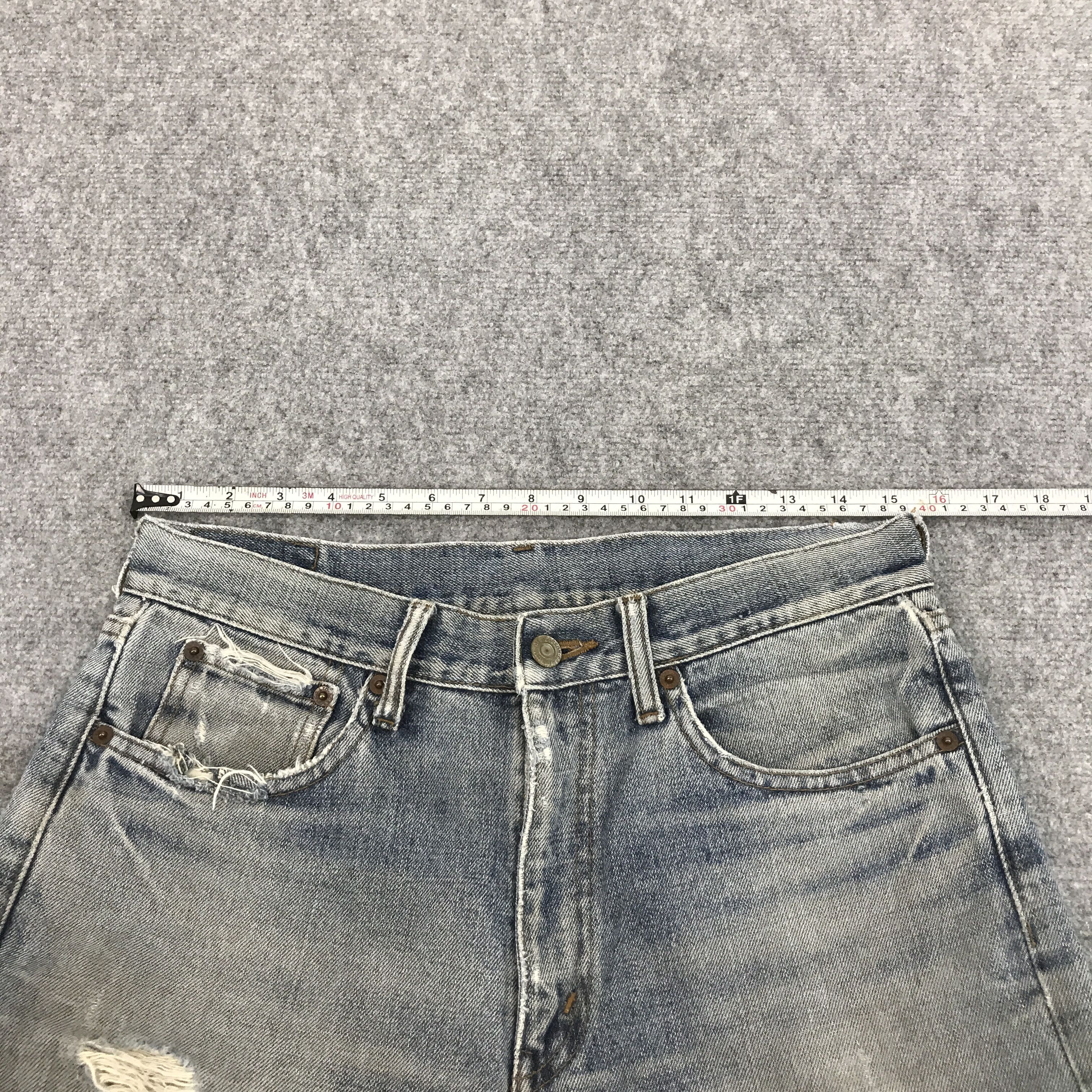 Japanese Brand bobson Brand Ripped Distressed Faded jean pants Size US 31 - 9 Thumbnail