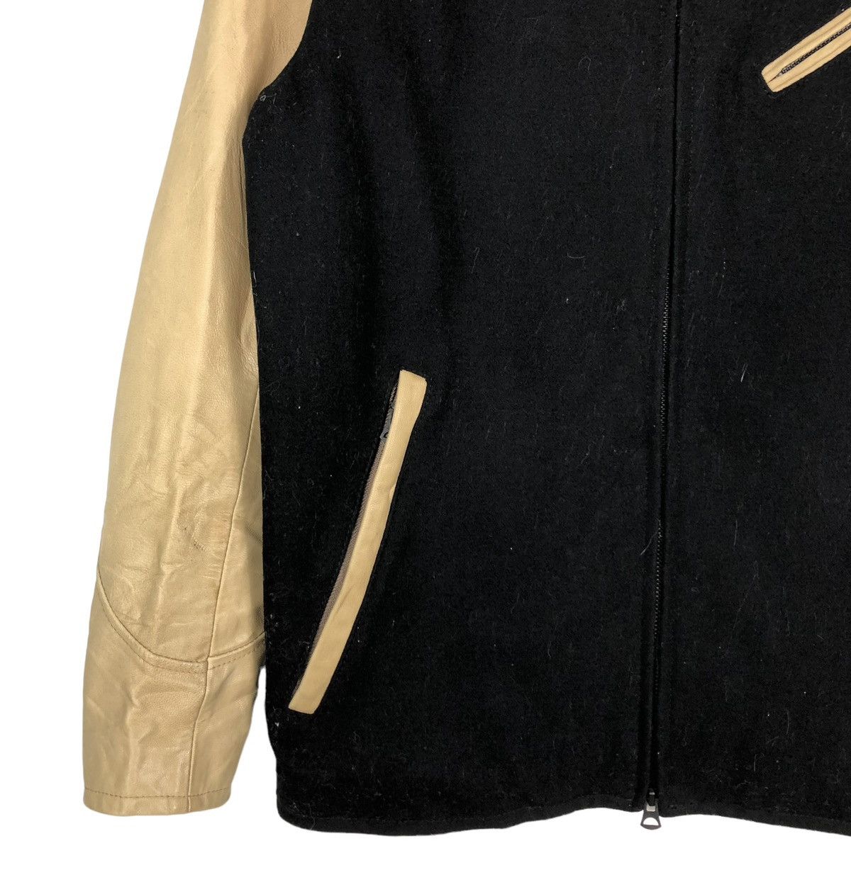 Japanese Brand 🔥VINTAGE LEATHER JACKET HANDSUMES ISSEY MIYAKE JAPAN Size US L / EU 52-54 / 3 - 5 Thumbnail