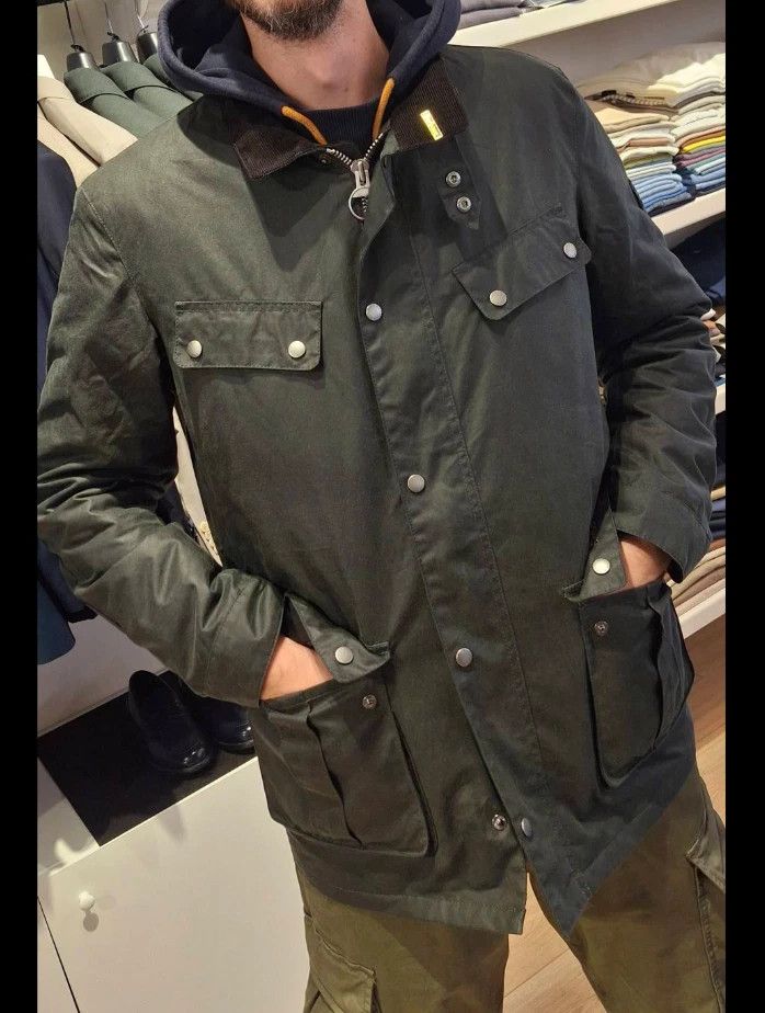 Barbour SAGE ~ Barbour Men's International Tourer Duke Jacket Size US S / EU 44-46 / 1 - 1 Thumbnail