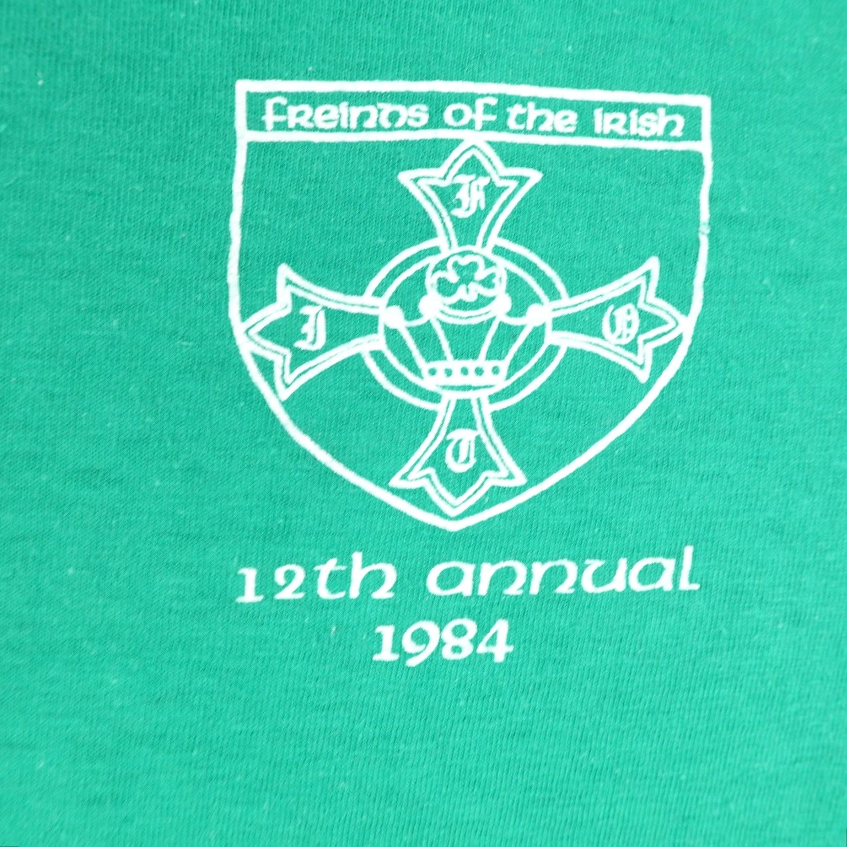 Hanes VINTAGE Hanes Friends of the Irish T Shirt Men’s Medium Green 1980s St Patrick’s Day Crew Neck Short Sleeve Graphic Print 80s Mens Shirt Size US M / EU 48-50 / 2 - 3 Thumbnail