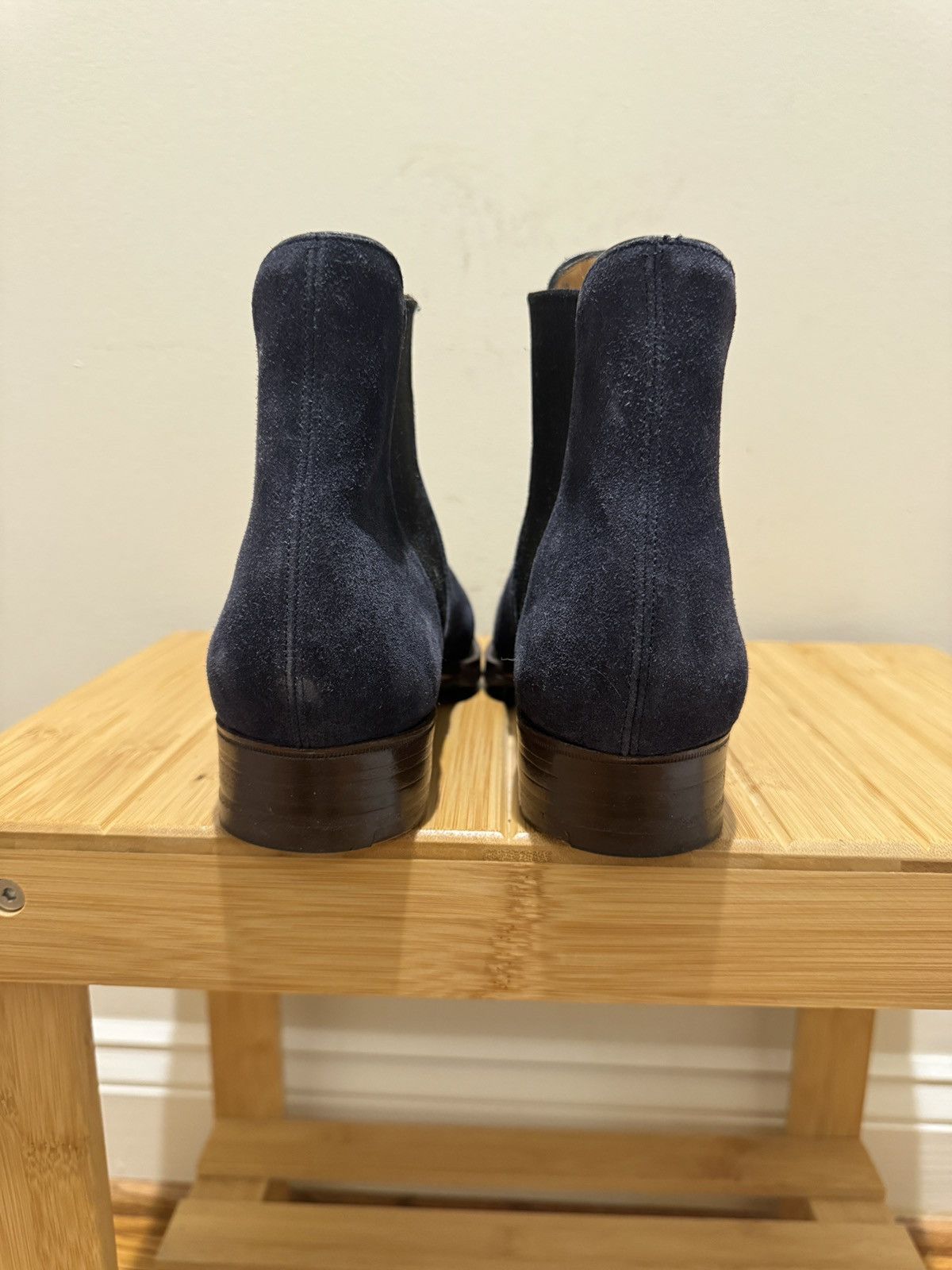 Gaziano & Girling Gaziano & Girling Bespoke Chelsea Navy Calf Suede 6UK/6.5US Size US 6.5 / EU 39-40 - 5 Thumbnail