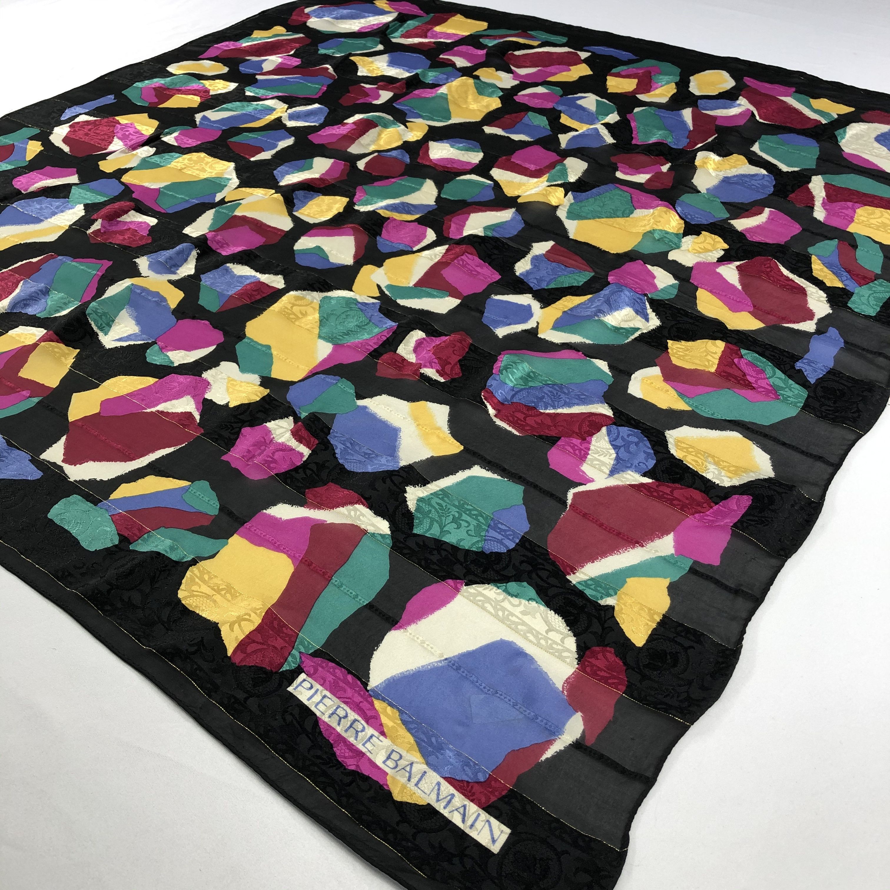 Pierre Balmain Vintage Pierre Balmain Silk Scarf Size ONE SIZE - 3 Thumbnail