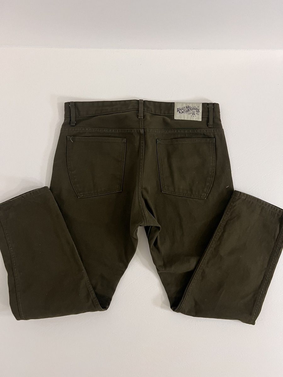 Railcar Fine Goods Railcar Fine Goods Olive Work Pants – Size 36 – Made in USA Size US 36 / EU 52 - 3 Thumbnail
