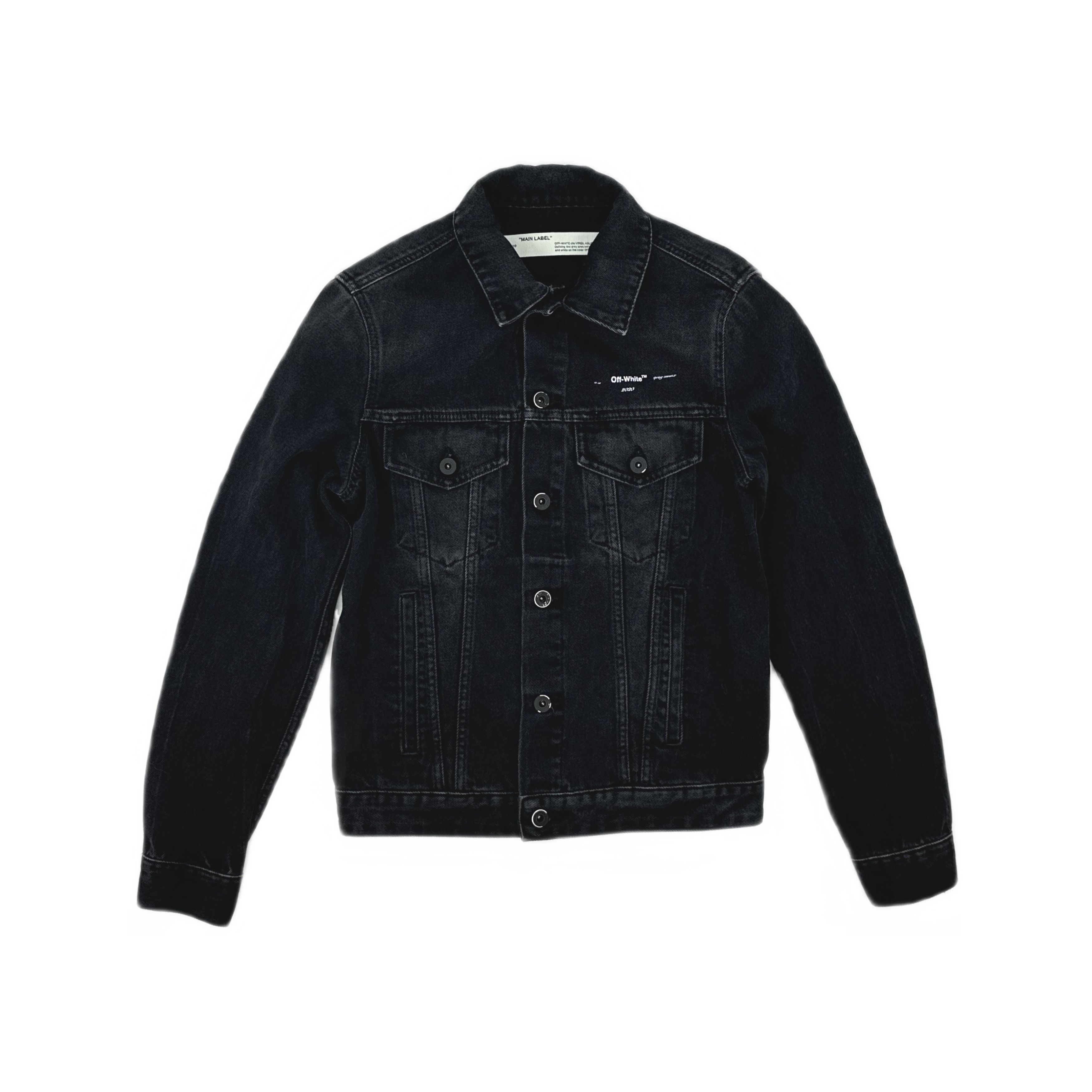 Off-White Off-White Tape Arrow Denim Jacket Size S Size US S / EU 44-46 / 1 - 1 Thumbnail