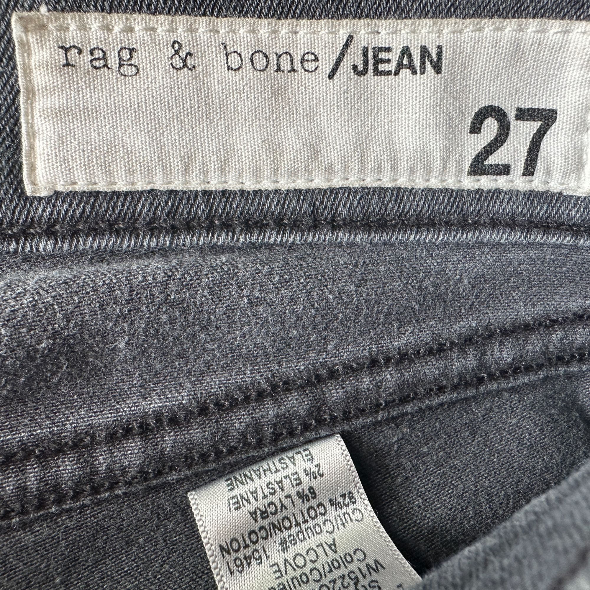 Rag & Bone Rag & Bone Womens 27 Jeans Moto Alcove Skinny Zipper Ankles Size 27" / US 4 / IT 40 - 7 Thumbnail