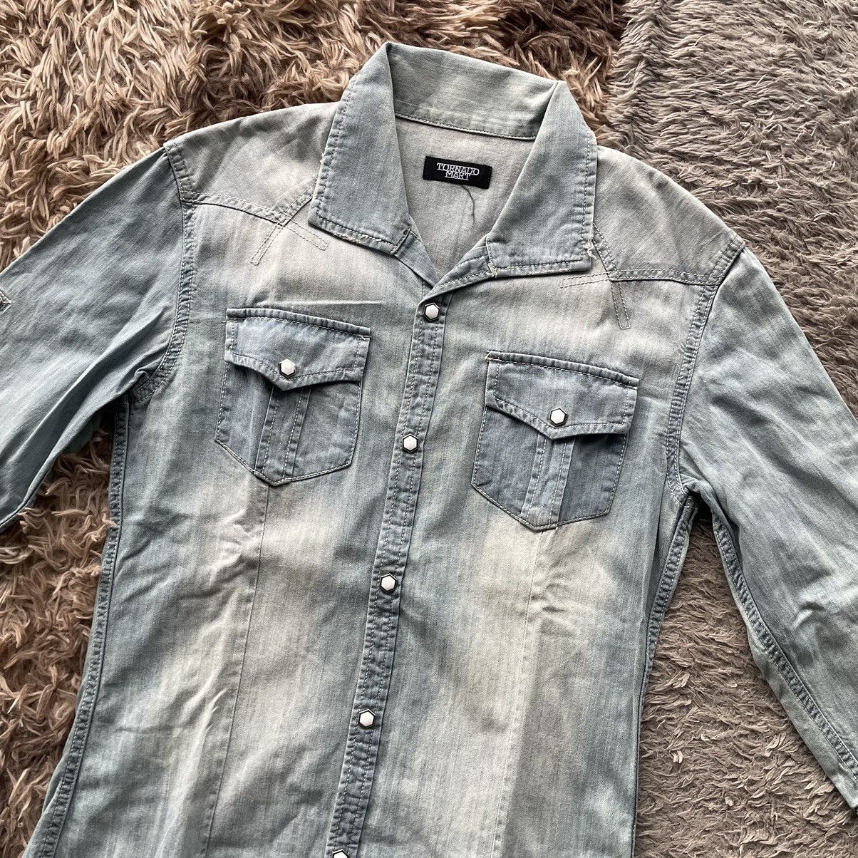 Japanese Brand Tornado mart denim button ups Size M / US 6-8 / IT 42-44 - 2 Thumbnail