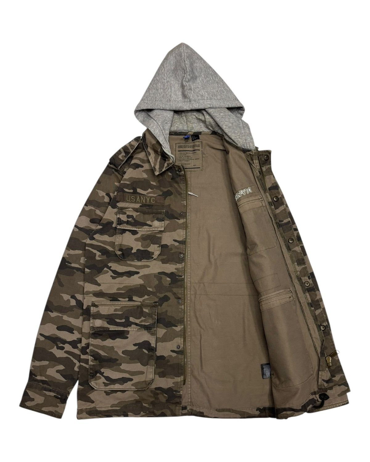 H&M × Hysteric Glamour RARE❤️‍🔥USANYC CAMO MILITARY PARKA WITH HOOD STYLE Size US S / EU 44-46 / 1 - 2 Thumbnail