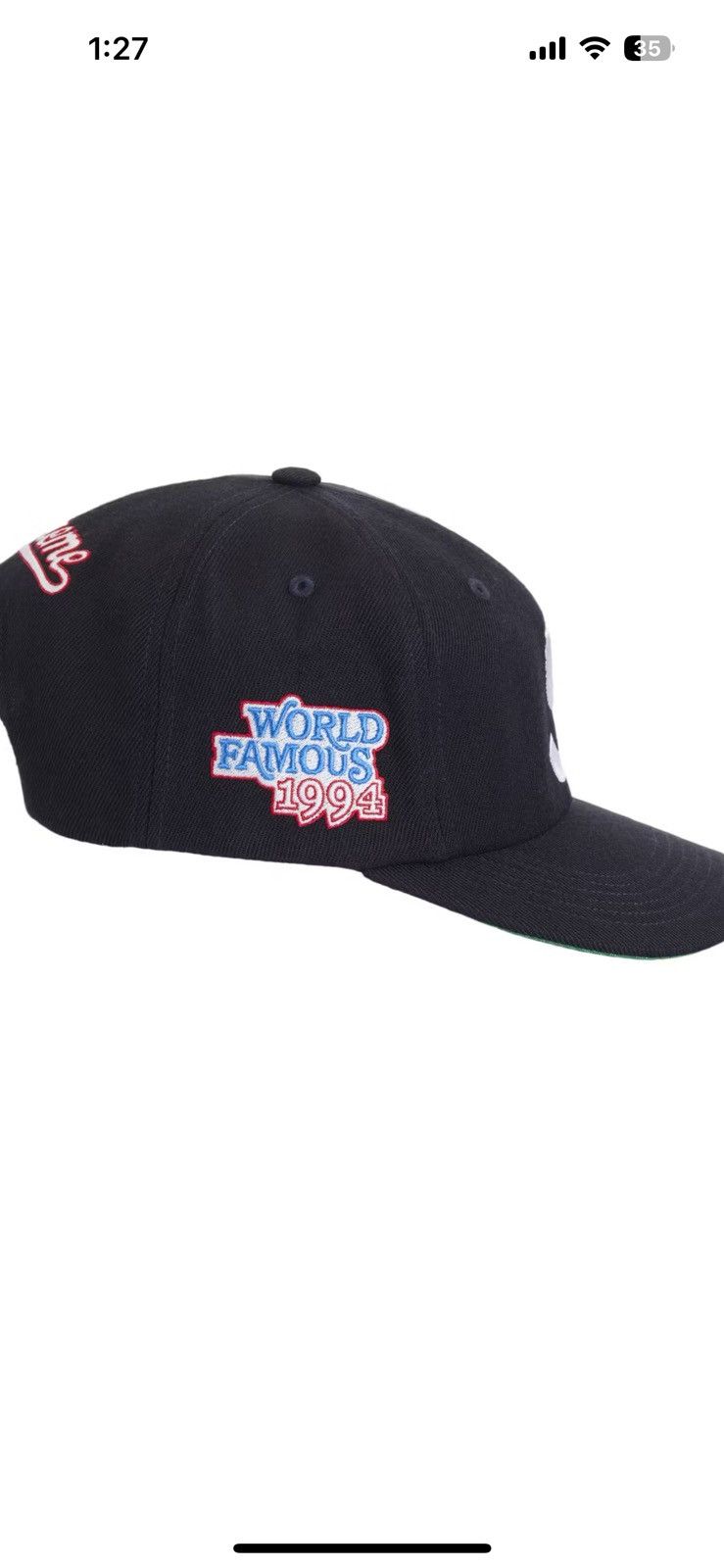 Supreme Supreme World Famous S Logo 6-Panel Size ONE SIZE - 3 Thumbnail