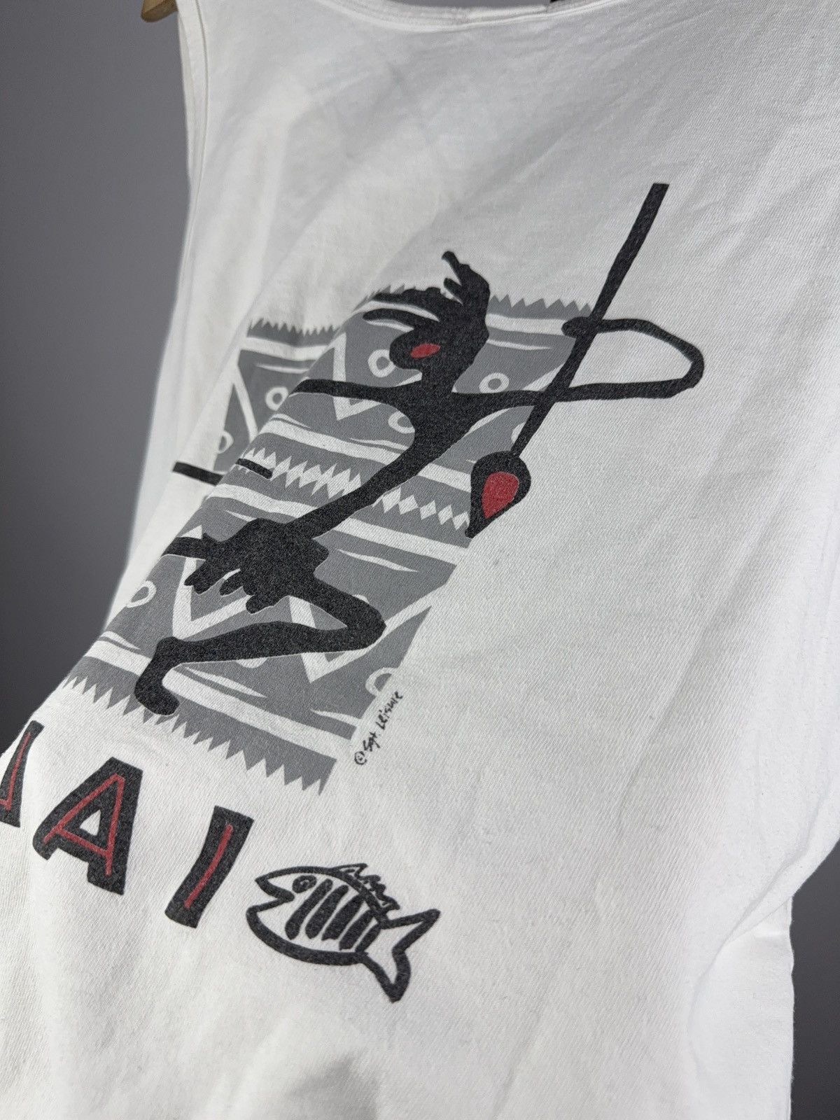 Vintage Vintage 00s Retro Surf KAUAI Art Aborigine Aztec Tank top Size US XXL / EU 58 / 5 - 11 Thumbnail