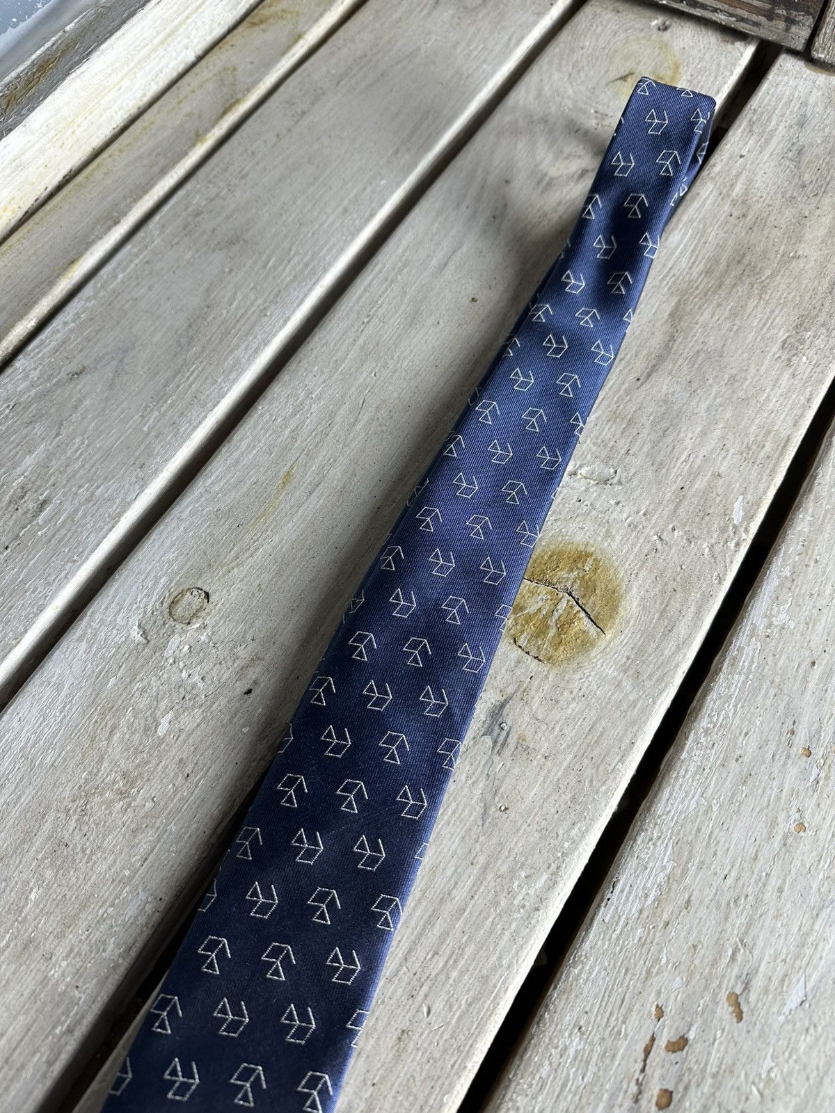 Designer × Karl Lagerfeld 🚨RARE KARL LAGERFIELD Tie old money style luxury monogram Size ONE SIZE - 7 Thumbnail