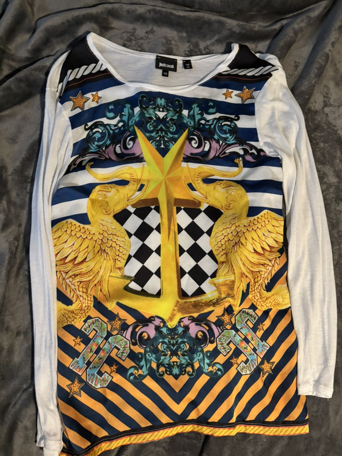 Just Cavalli JustCavalli White Long Sleeve Size US XS / EU 42 / 0 - 1 Thumbnail