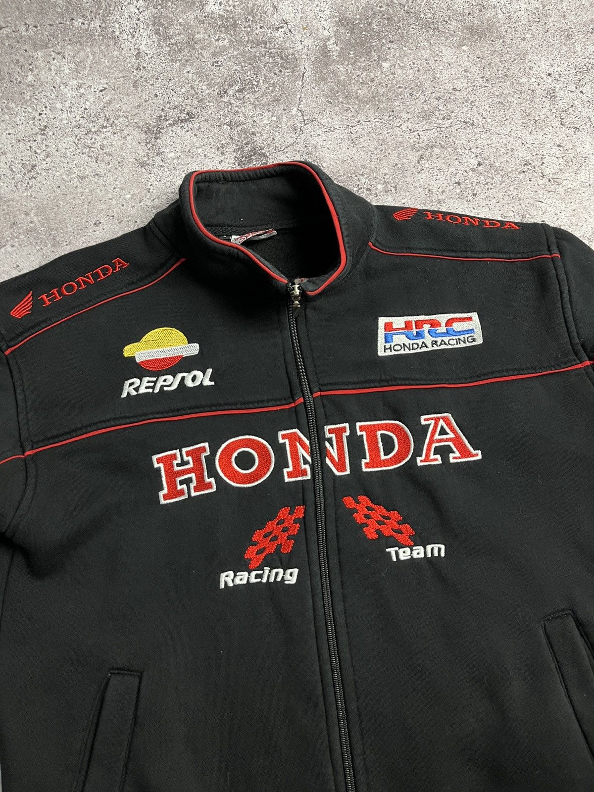 Honda × Vintage Vintage🔥Honda Racing World Sport Full Zip Sweatshirt Size US S / EU 44-46 / 1 - 5 Thumbnail