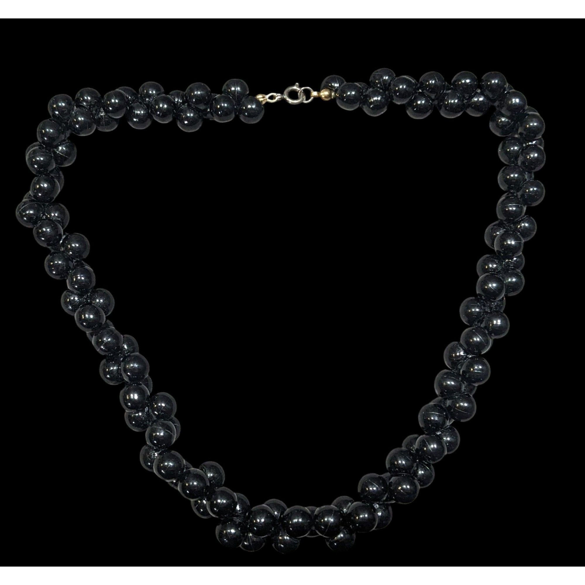Other Vintage Elegant Black Beaded Costume Necklace Size ONE SIZE - 2 Thumbnail