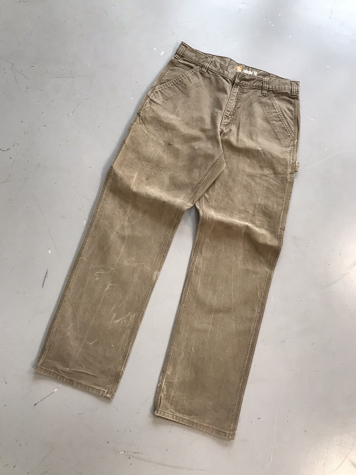 Carhartt × Vintage Vintage Carhartt carpenter relax fit denim Size US 33 - 2 Thumbnail