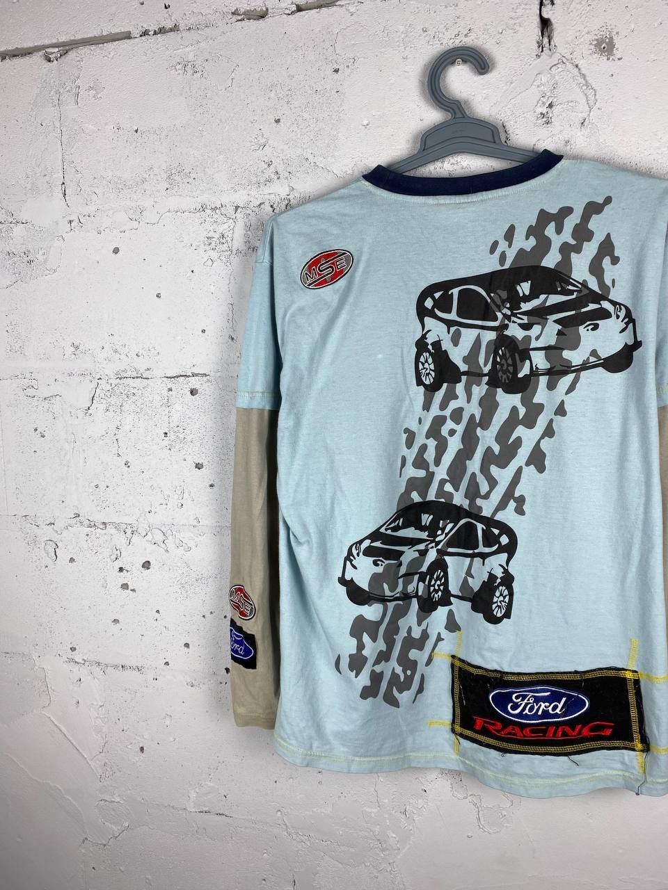 Ford × Vintage Vintage Ford Racing Streetwear Patch Longsleeve T Shirt Size US M / EU 48-50 / 2 - 10 Thumbnail