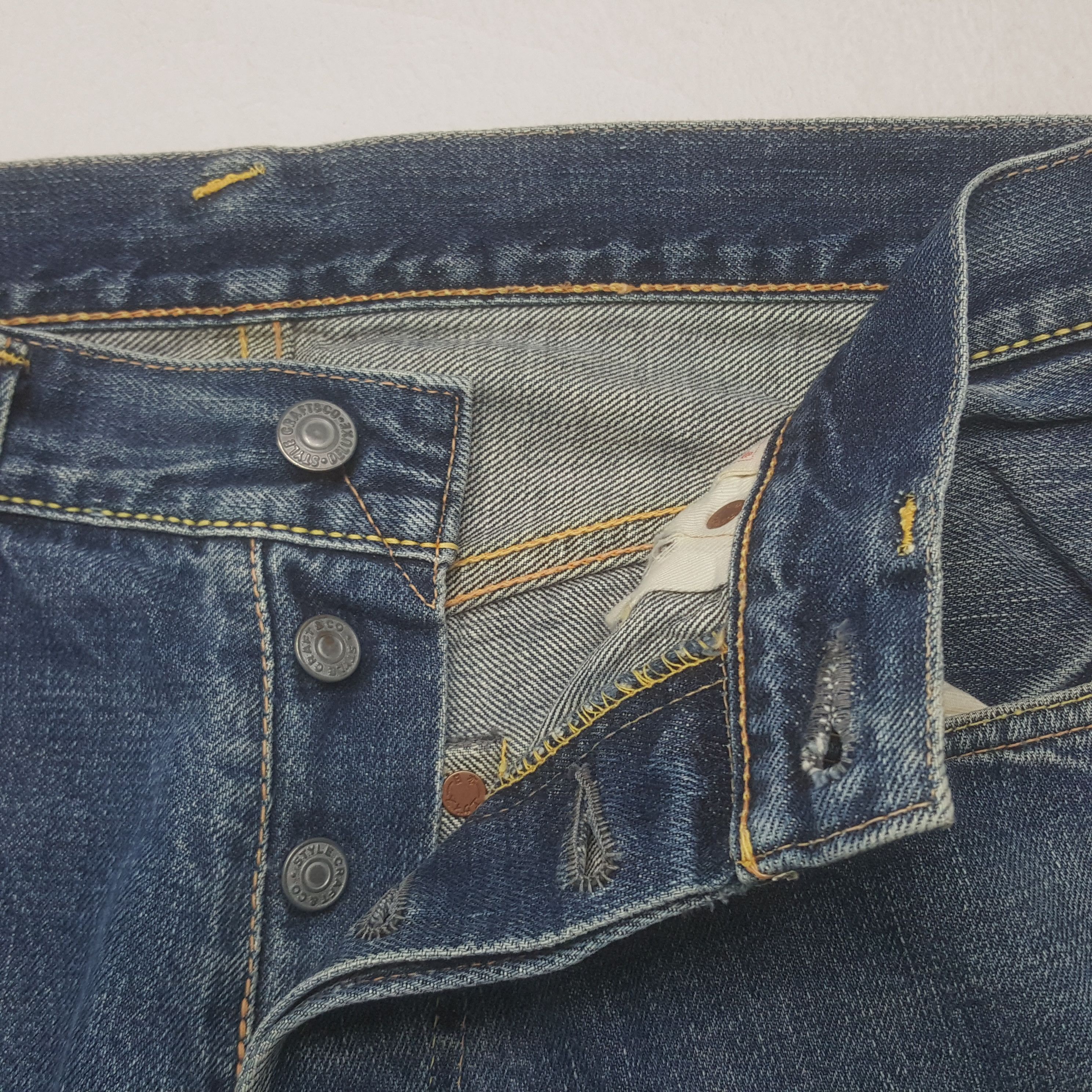 Evisu × Japanese Brand × Vintage Vintage Evisu Japanese Brand Daicock Custom Art Denim Jeans Size US 29 - 7 Thumbnail