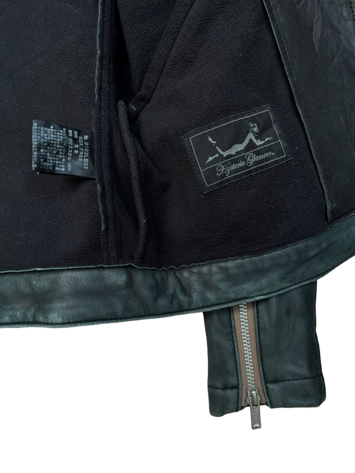 Hysteric Glamour Leather Jacket Multi Zip Perfecto Hoodie