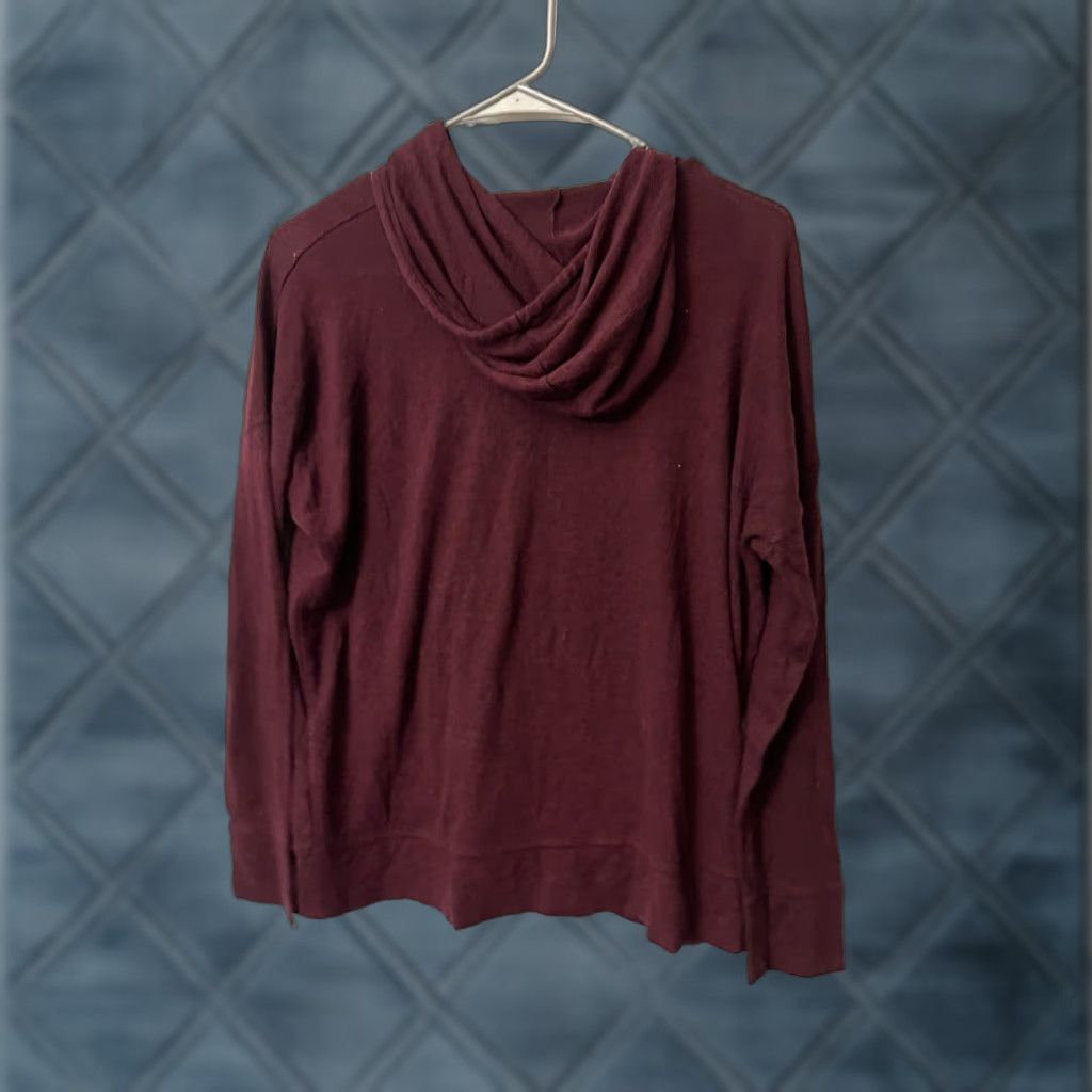 American Eagle Outfitters American Eagle Outfitters Hoodie Women's Size Small Maroon Lightweight Size S / US 4 / IT 40 - 1 Thumbnail