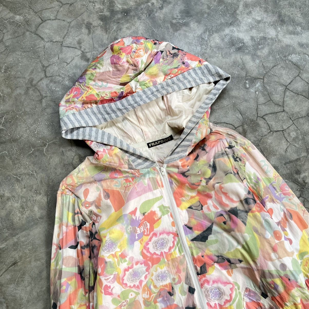 Issey Miyake 90s Frabois by Issey Miyake Printed Zip up Jacket Size US M / EU 48-50 / 2 - 3 Thumbnail