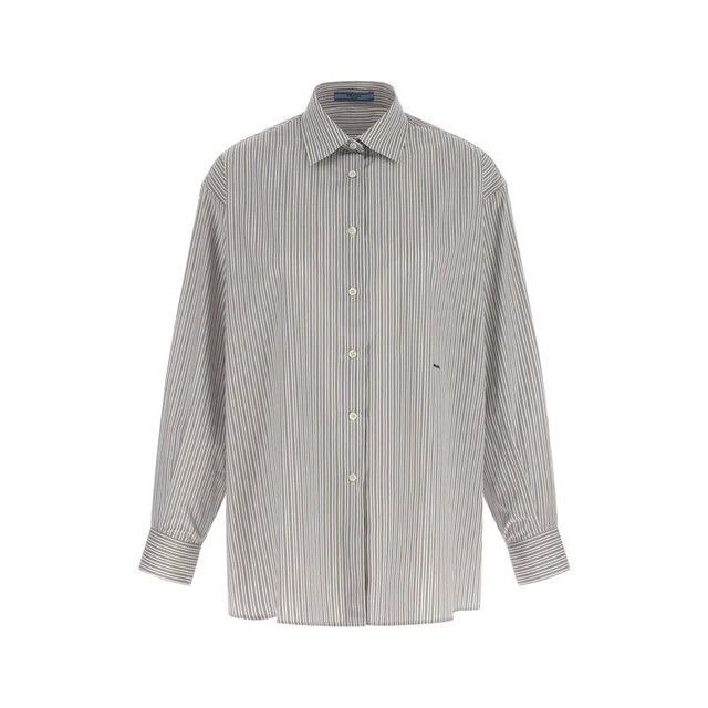 PRADA Cotton Striped Shirt New & Authentic (Women's size:IT