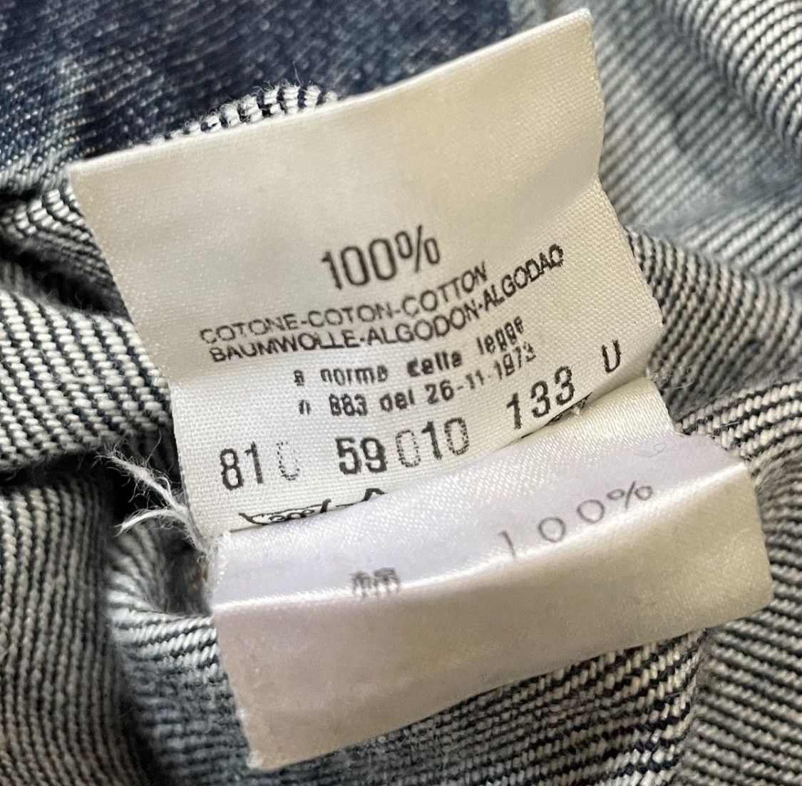 Helmut Lang Vintage helmut lang 1998 indigo contrast fade denim jacket Size US S / EU 44-46 / 1 - 4 Thumbnail