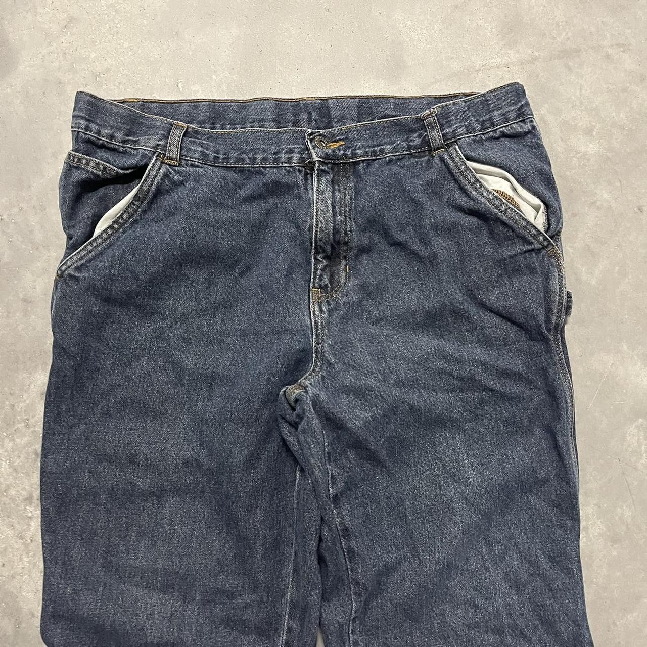 Carhartt Vintage Y2K/2000s Grunge Carpenter Dark Wash Denim Jeans! Size US 33 - 5 Thumbnail