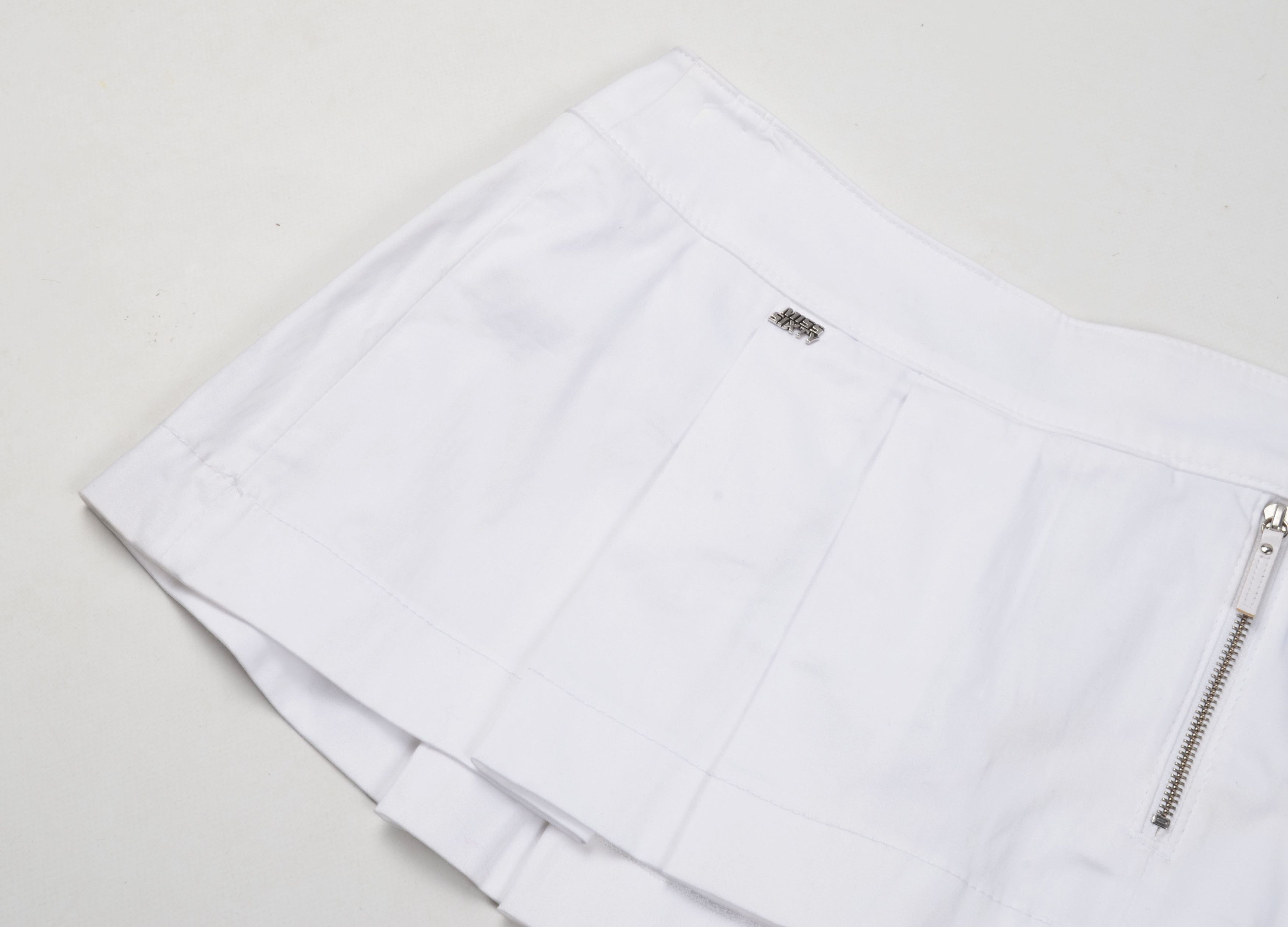 Miss Sixty × Vintage Miss Sixty Y2K Hot White Micro Skirt with Pants Skort Size 32" / US 10 / IT 46 - 5 Thumbnail