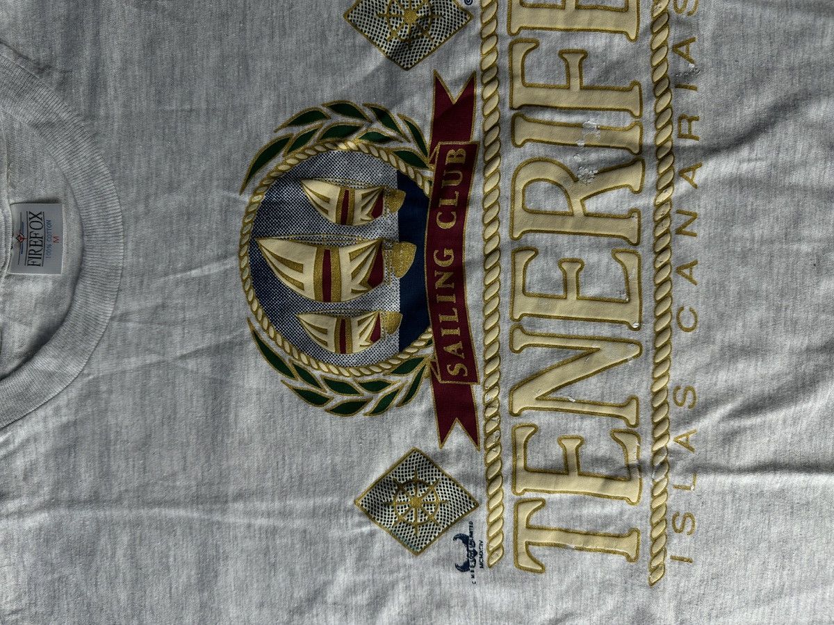 Vintage 🚨 YACHT SAILLING CLUB GRAY CANARIAS SINGLE STITCH TENERIFE Size US M / EU 48-50 / 2 - 8 Thumbnail
