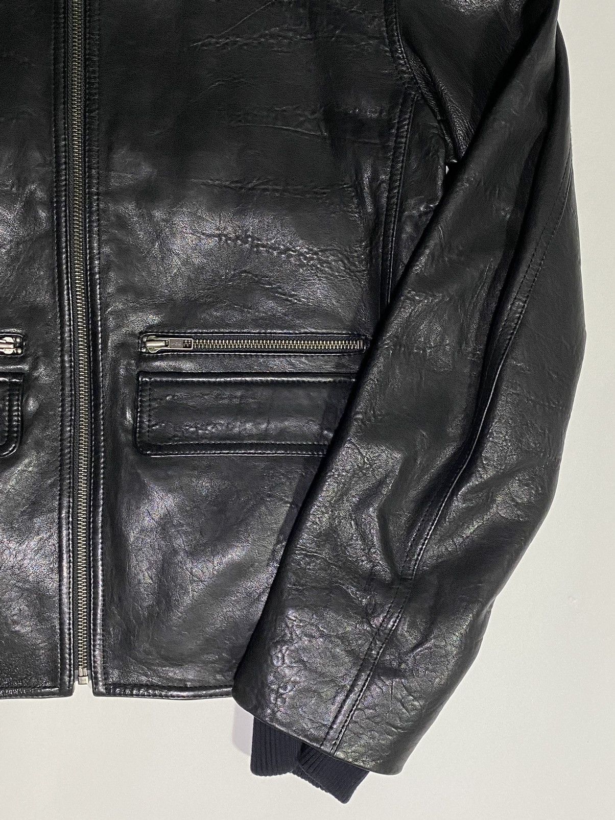 Earnest Sewn × Vintage Earnest Sewn Leather racing Jacket (sz Med) NWOT Size US M / EU 48-50 / 2 - 6 Thumbnail