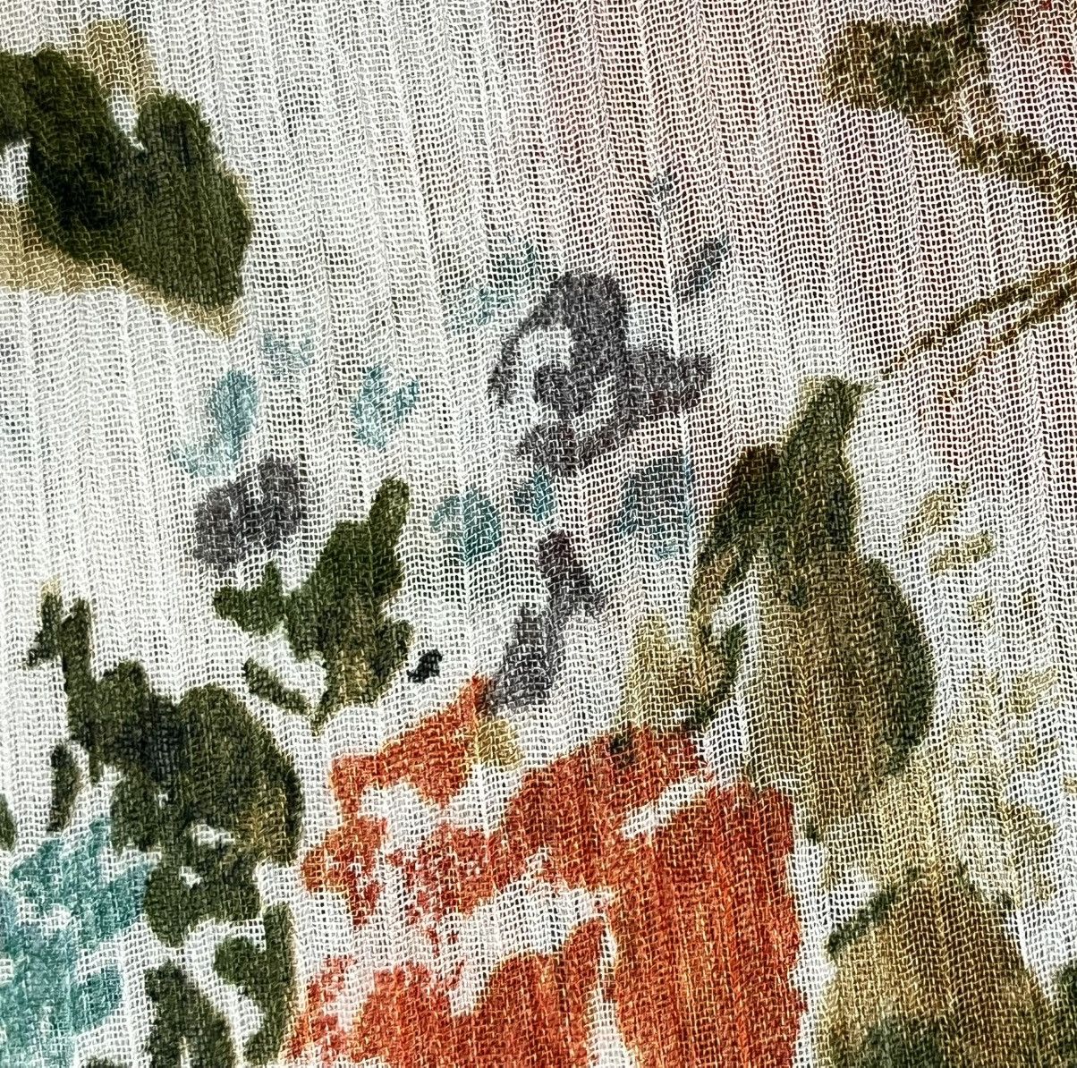 Mossimo Mossimo Floral Sheer Ruffle Blouse Fairy Core Y2k Boho XL Size XL / US 12-14 / IT 48-50 - 9 Thumbnail