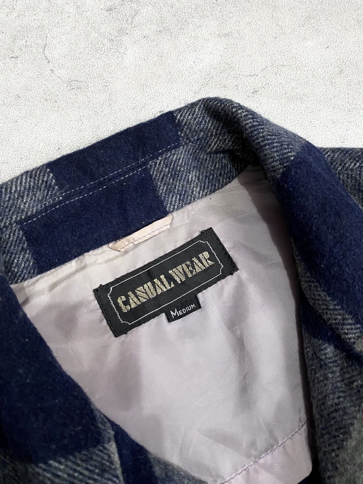 Japanese Brand Vintage Casual Wear Wool Blend Plaid Shirt Jacket Size US M / EU 48-50 / 2 - 9 Thumbnail