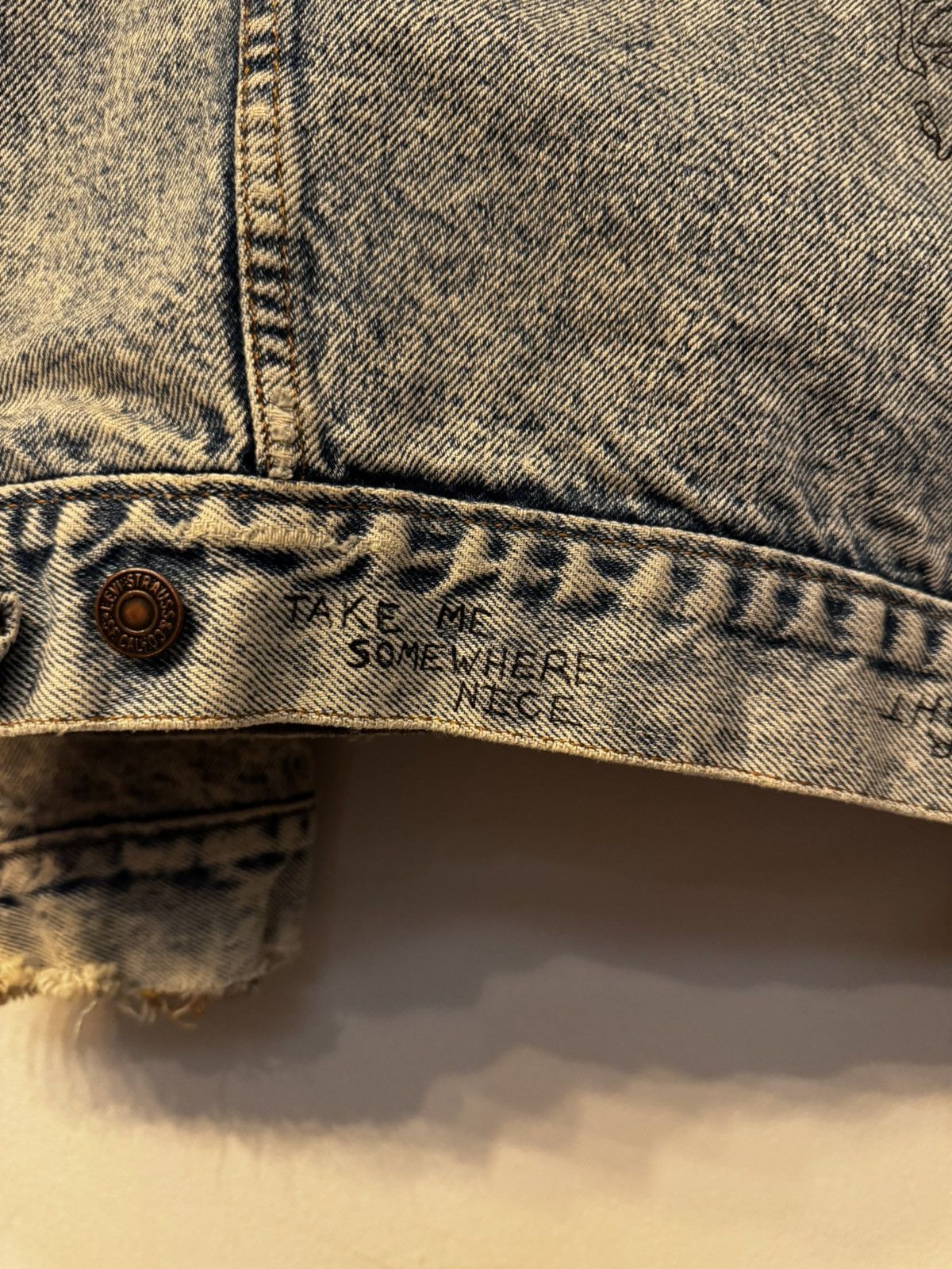 Levi's × Levi's Vintage Clothing × Vintage Vintage Flannel Lined Levi’s Denim Jacket Size US L / EU 52-54 / 3 - 9 Thumbnail