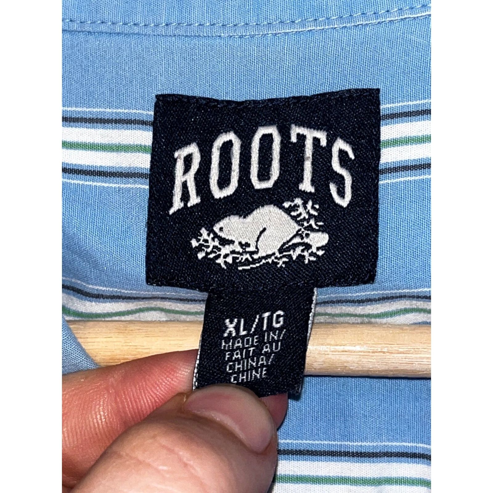 Roots Roots Multicolor Striped Button Up Shirt Mens XL Size Multicolor Striped Casual Business Workwear Size US XL / EU 56 / 4 - 5 Thumbnail