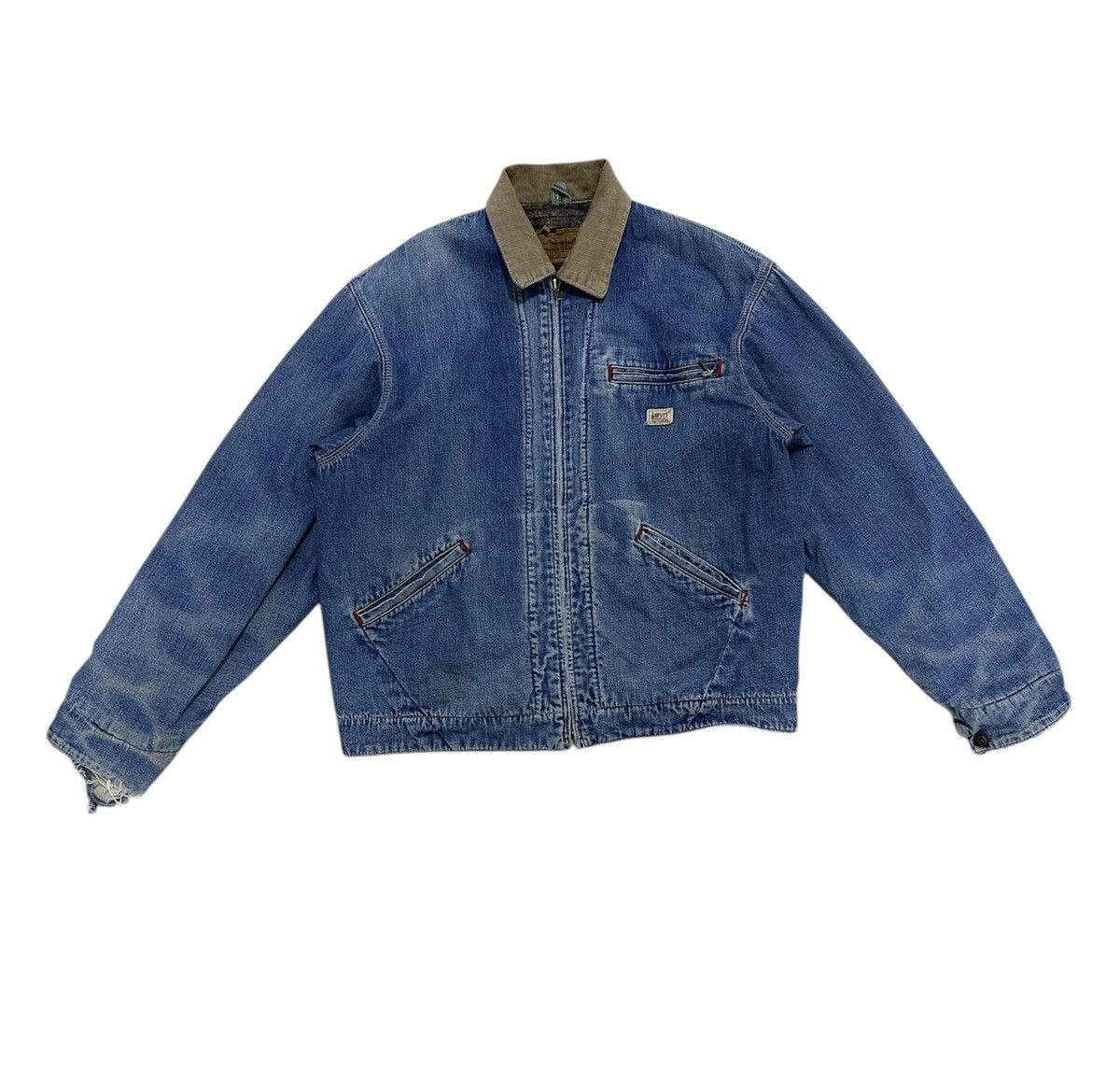 Levi's Vintage Clothing Vintage 90’s Levis Chore Jacket Work Wear Blanket USA Size US L / EU 52-54 / 3 - 1 Thumbnail