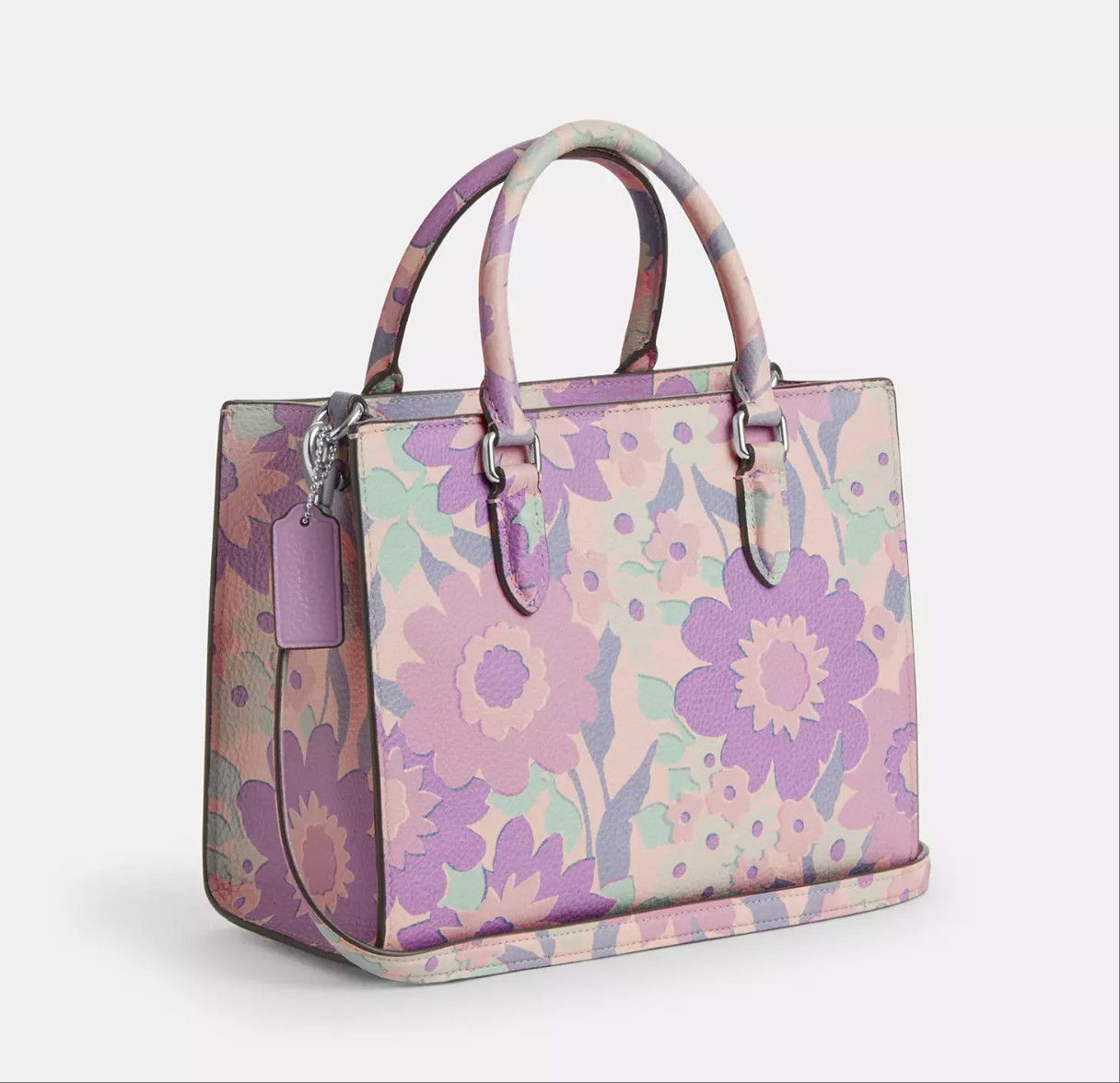 Coach Maggie Small Tote Bag With Floral Print CBM08 Size ONE SIZE - 10 Thumbnail